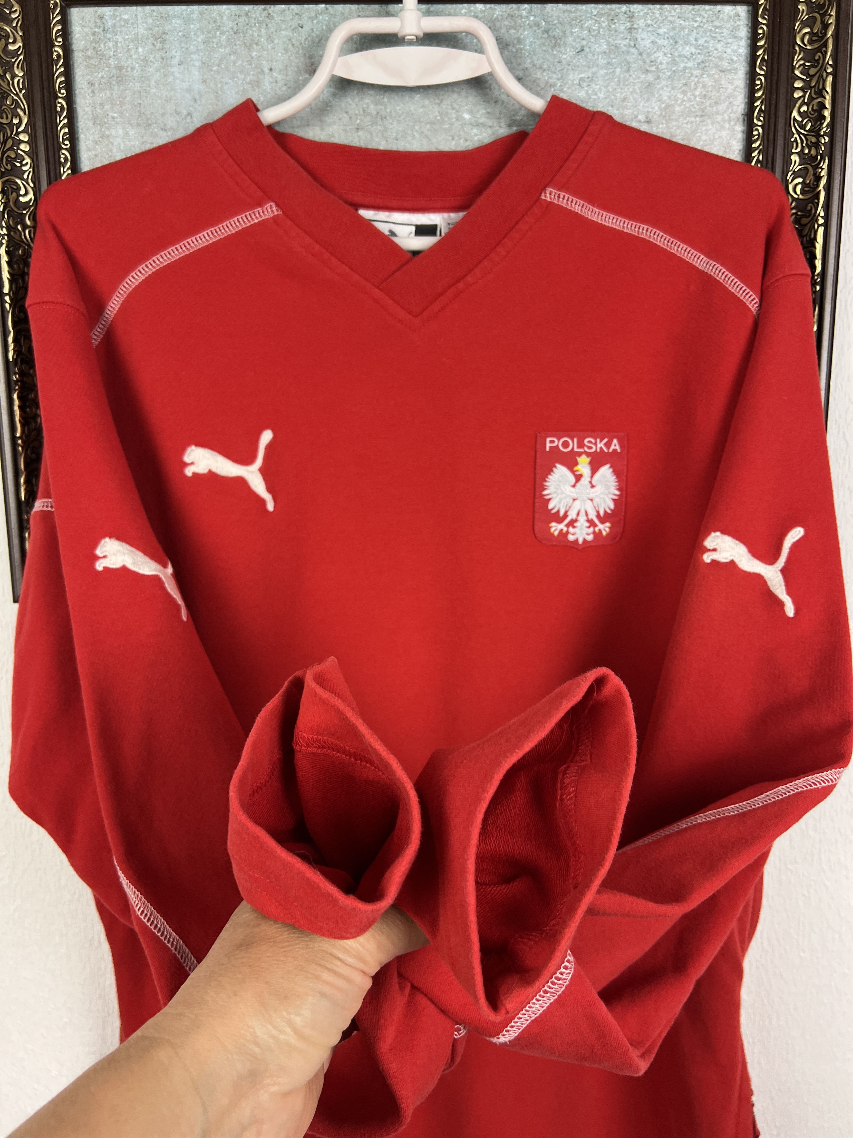 Puma Vintage Poland Football Train Sweatshirt Soccer Crewneck Size US S / EU 44-46 / 1 - 6 Thumbnail