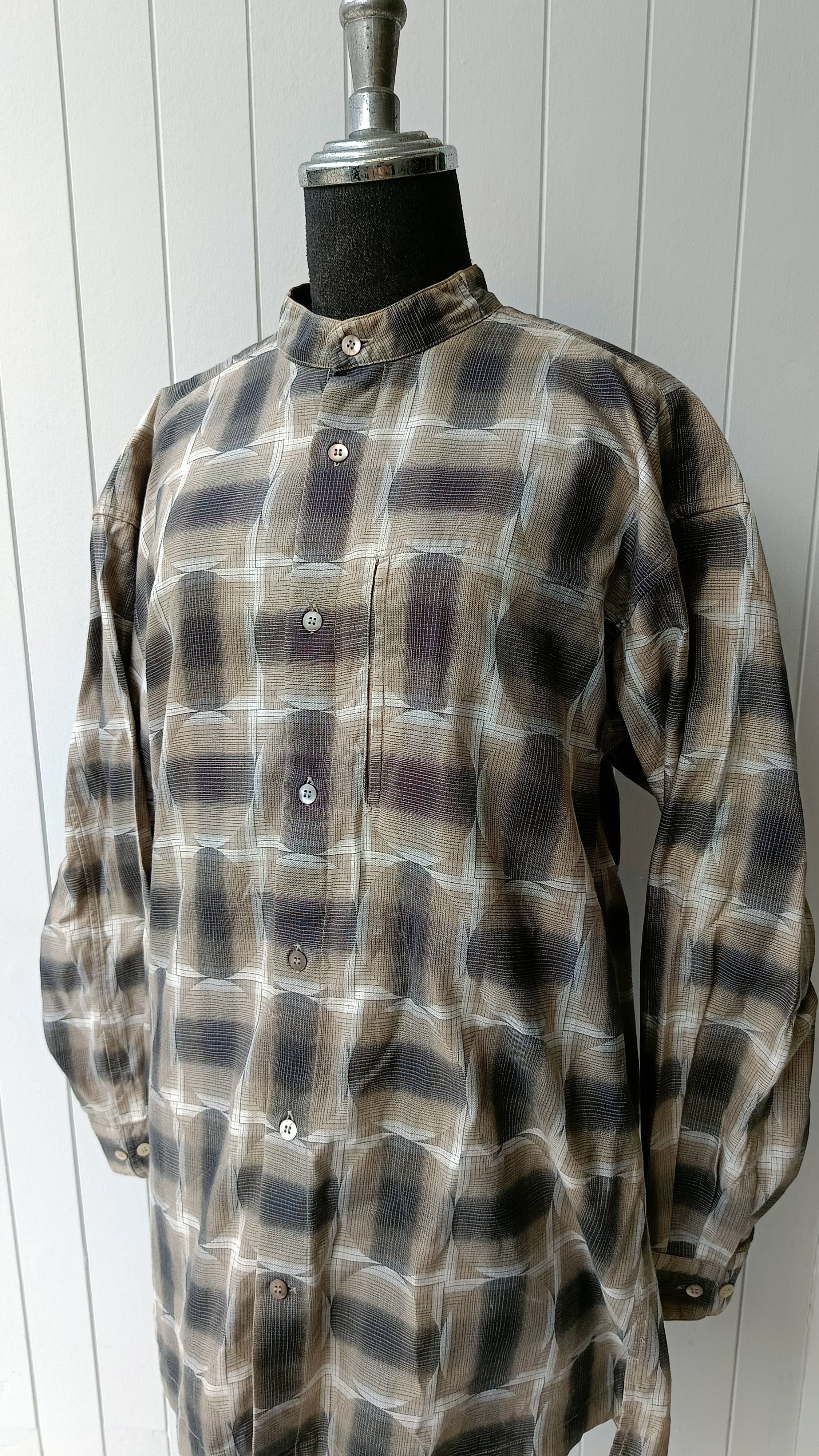 Issey Miyake Issey Miyake IM studio Japan geometric mandarin shirt VTG Size US M / EU 48-50 / 2 - 10 Thumbnail