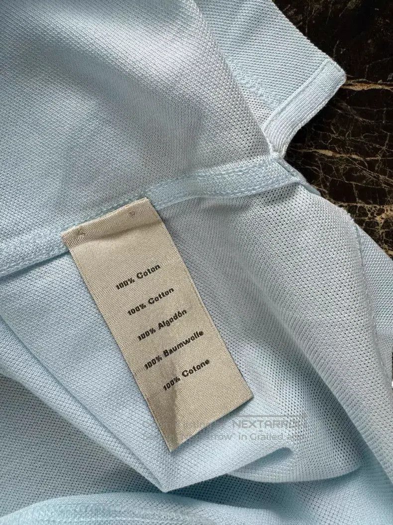 Hermes Hermes 经典男装晴天蓝polo衫 Classic Menswear Sky Blue Polo Shirt Size US XL / EU 56 / 4 - 6 Thumbnail