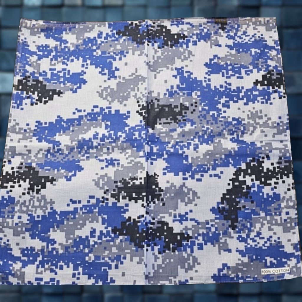 Vintage VINTAGE DIGITAL CAMOUFLAGE OUTDOOR WORK MILITARY BANDANA ( SET OF 6 BANDANNA ) Size ONE SIZE - 1 Thumbnail