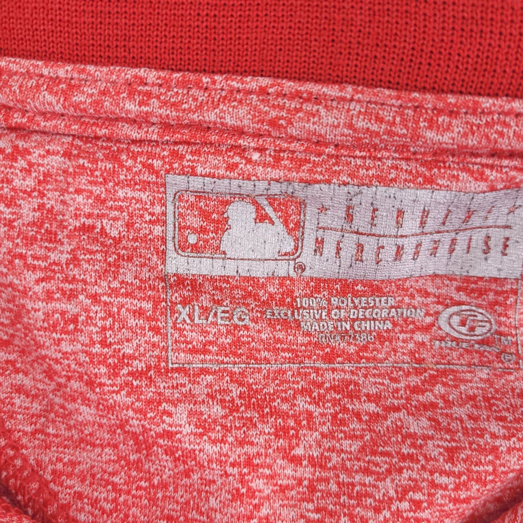 MLB MLB Polo Shirt Mens XL Slim Fit Red Washington Nationals Golf Shirt Size US XL / EU 56 / 4 - 3 Thumbnail