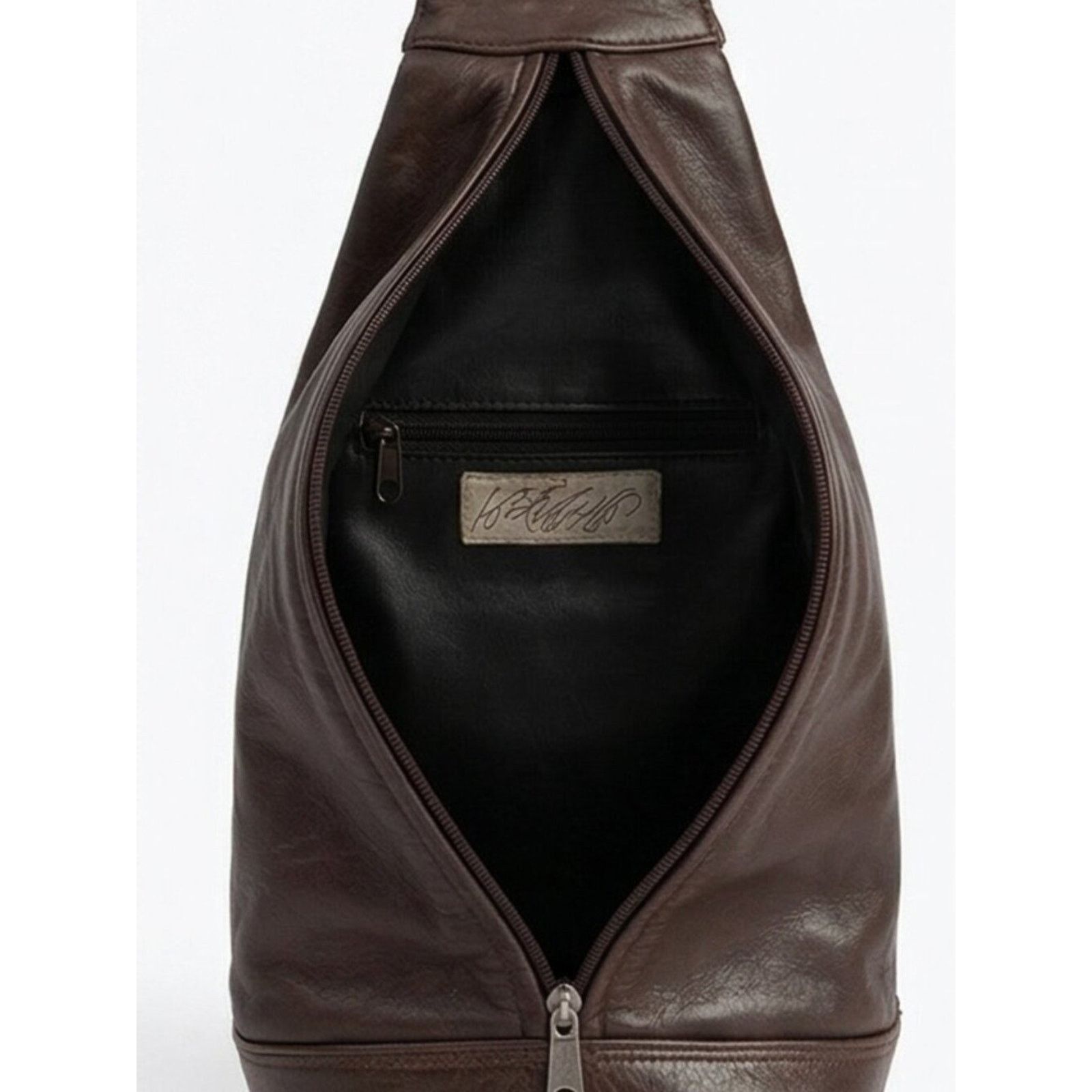 Lord & Taylor Vintage Lord & Taylor Brown Leather Crossbody Bag Size ONE SIZE - 5 Thumbnail