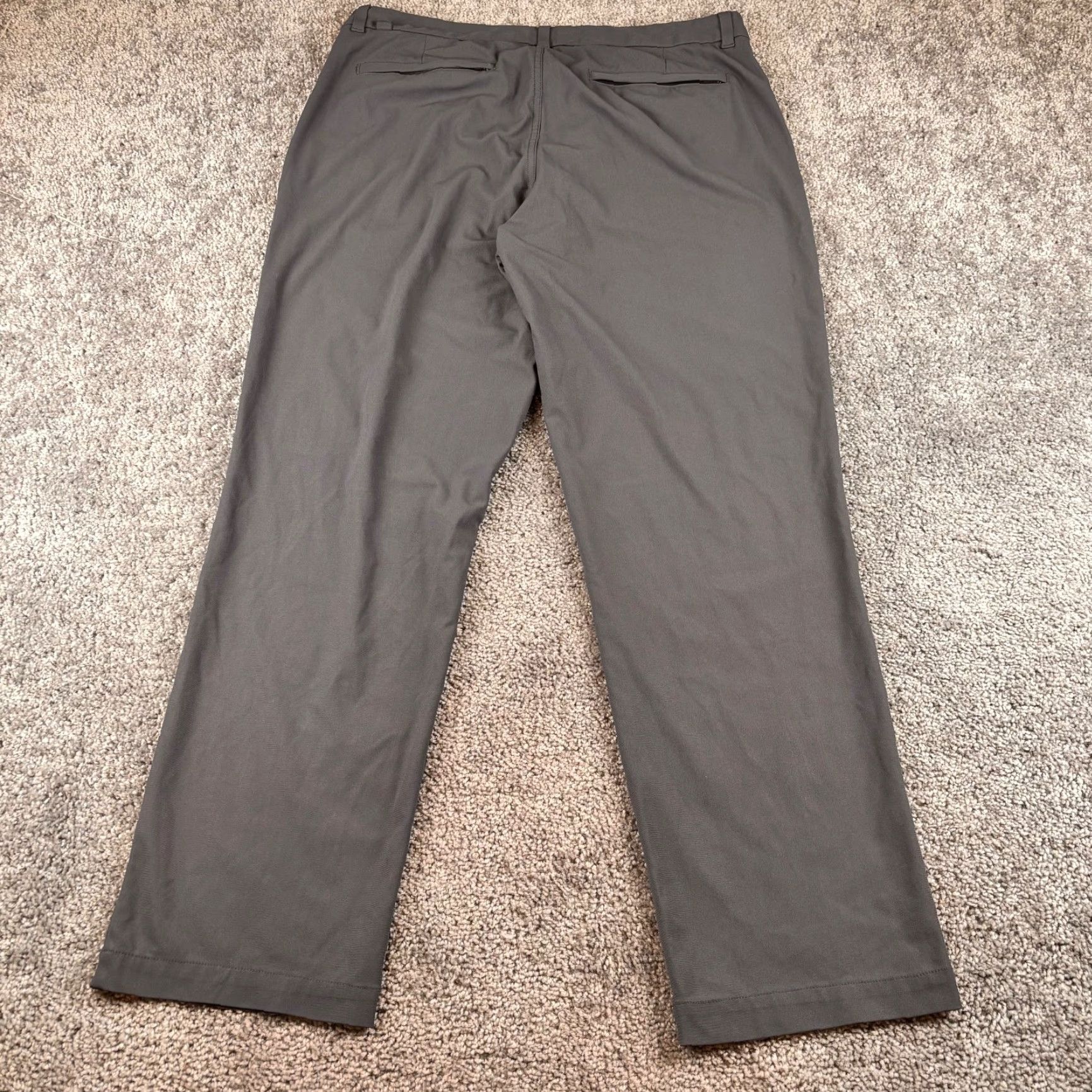 Vintage VRST Pants Mens Limitless 4 Way Stretch 38x30 Gray Chino Sport Casual Athletic Slim Tapered Inseam 30 Size US 38 / EU 54 - 3 Thumbnail