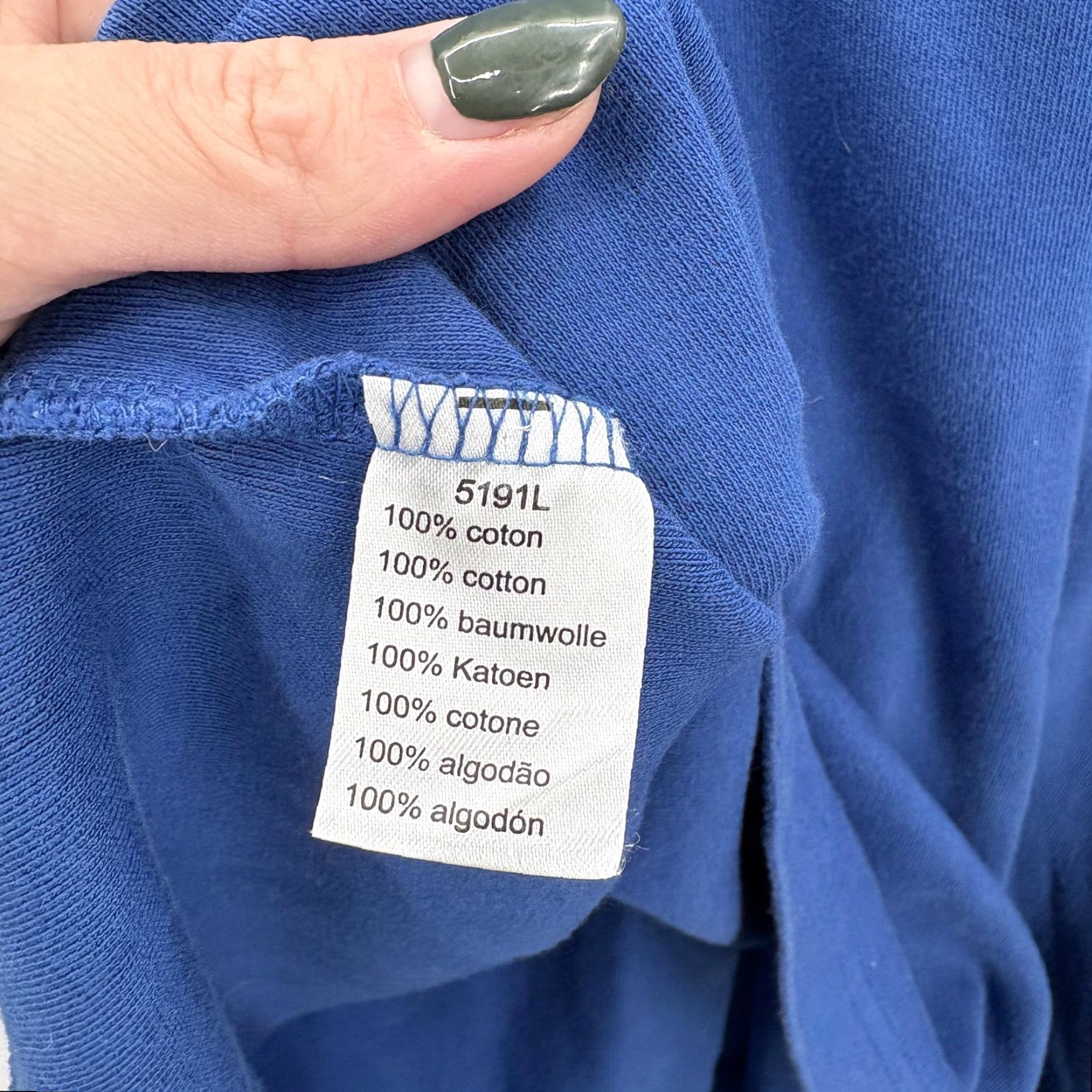 Lacoste VINTAGE Lacoste Mens XL Blue Quarter Zip Pullover 100% Cotton Croc Logo Pullover Shirt Sweatshirt Zip Knit Classic Size US XL / EU 56 / 4 - 4 Thumbnail