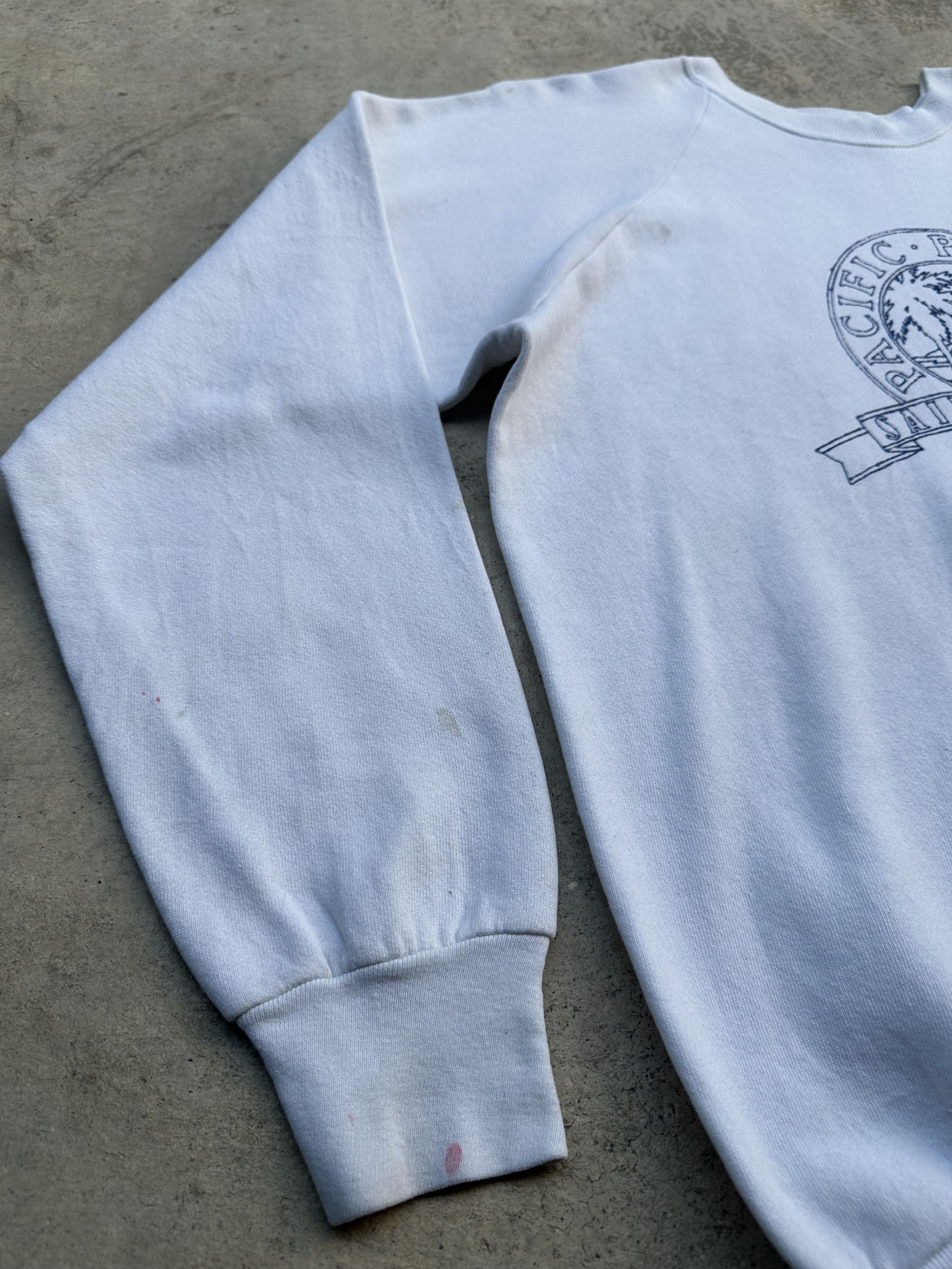 Fruit Of The Loom Vintage 80s Pacific Paradise Sailing Club Sweatshirt Size US XL / EU 56 / 4 - 5 Thumbnail