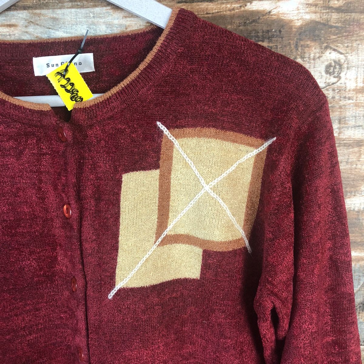 Homespun Knitwear Sun Giano Red vintage Knitwear #A2280 Size M / US 6-8 / IT 42-44 - 9 Thumbnail
