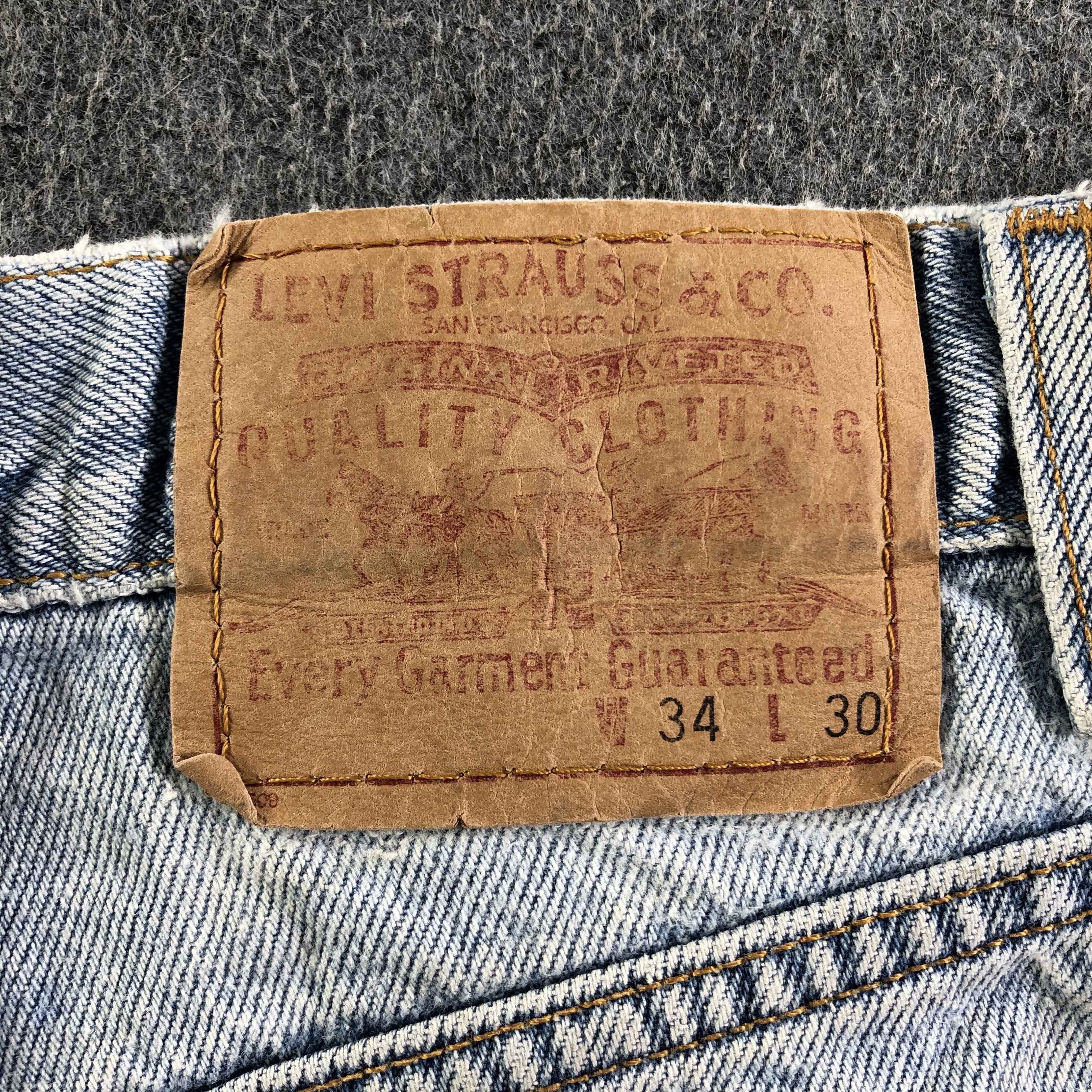 Levi's Vintage 90s Light Wash Levis Jeans-J3316 Size US 33 - 5 Thumbnail