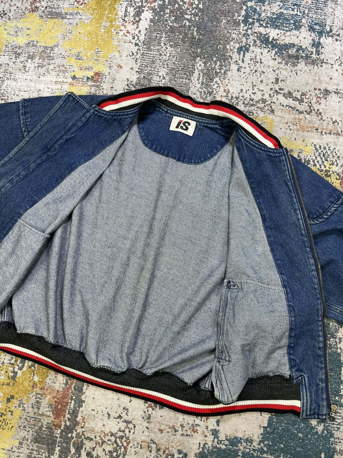 Issey Miyake Vtg 80s Issey Miyake 84,85 AW Collection Denim Bombers Size US L / EU 52-54 / 3 - 13 Thumbnail