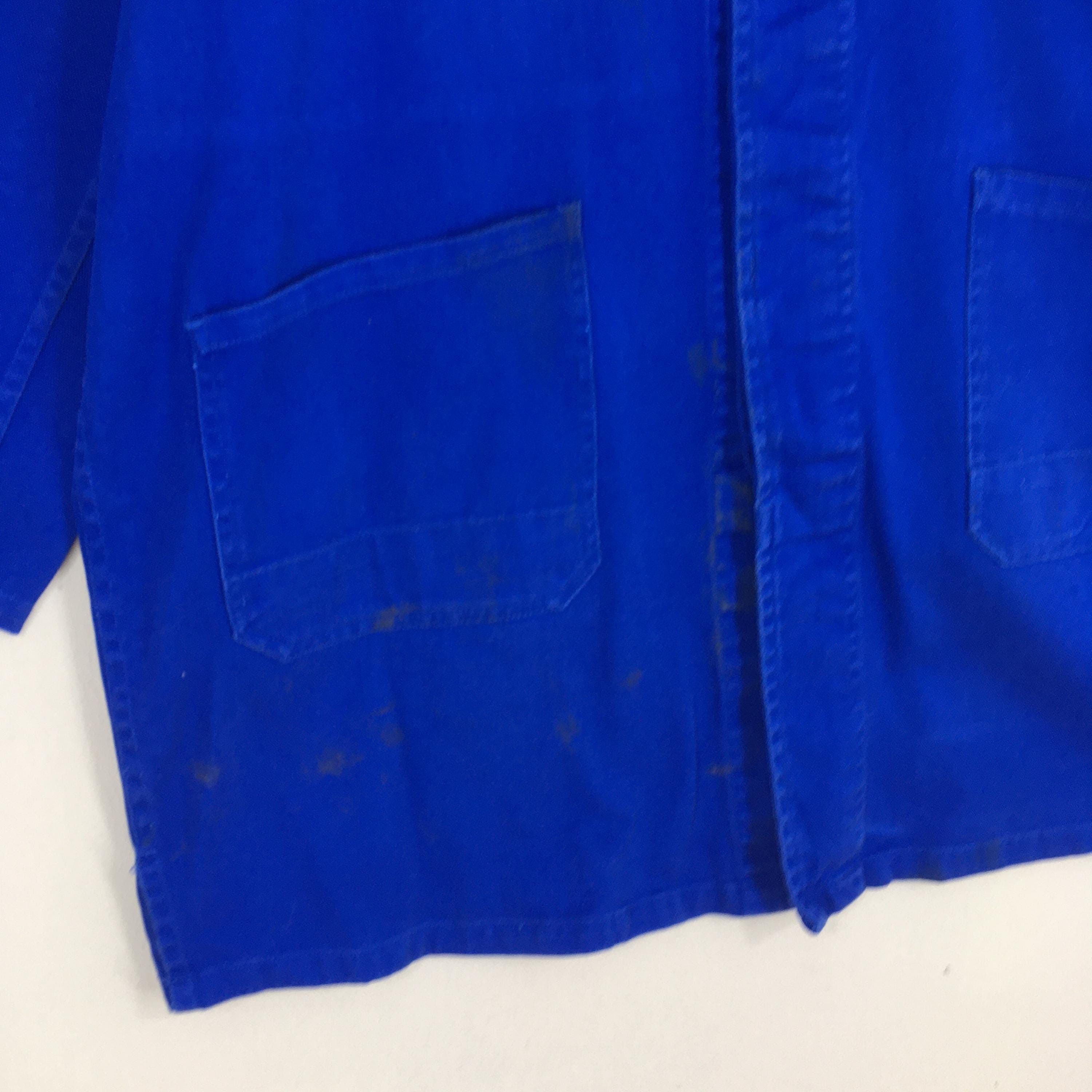 Le Laboureur 80s Cotton Frenchwork Sanforized Indigo Blue Jacket Large Size US L / EU 52-54 / 3 - 4 Thumbnail