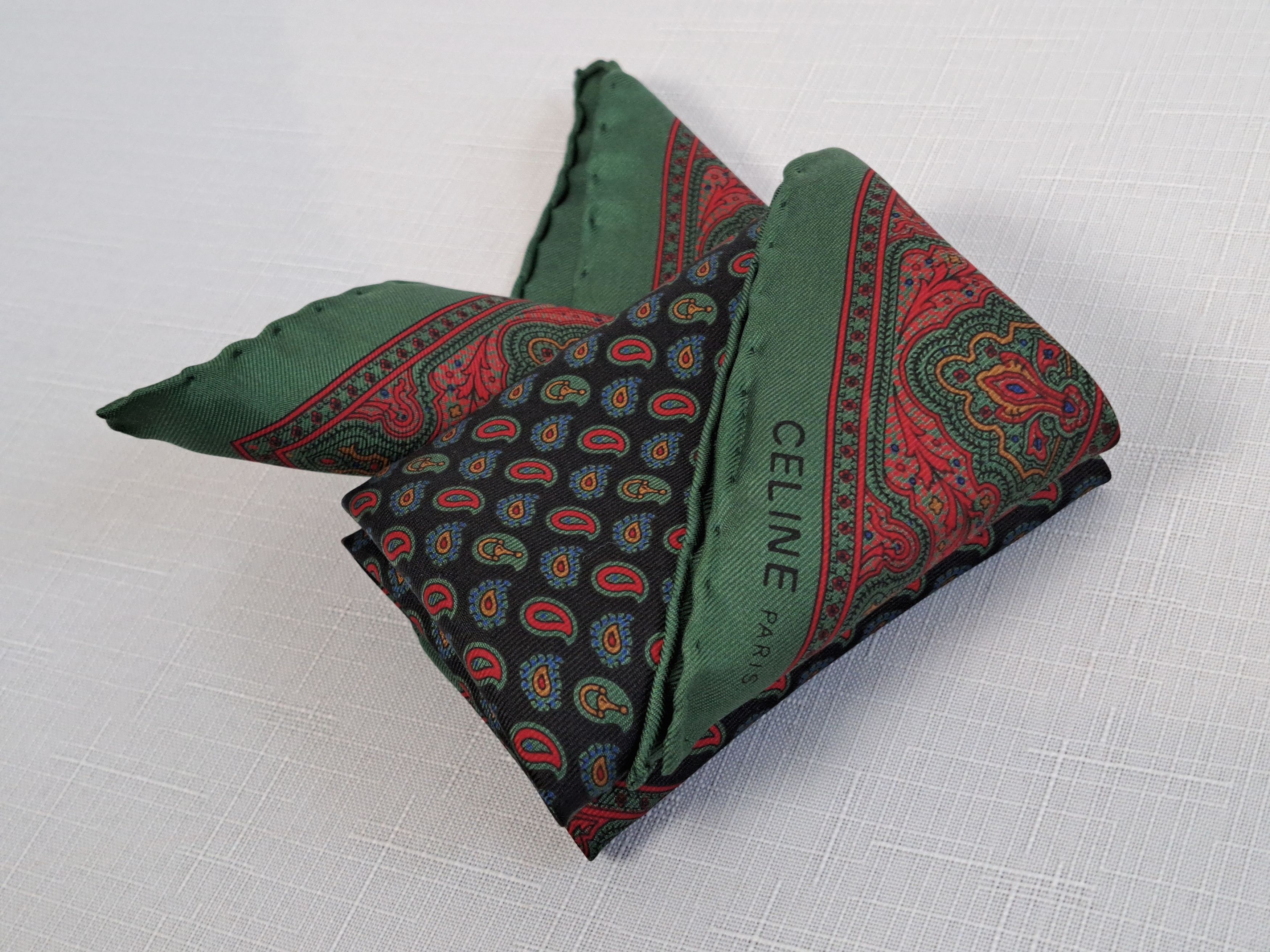 Celine Vintage Celine Paris silk Handkerchief/Pocket Square. Size ONE SIZE - 5 Thumbnail