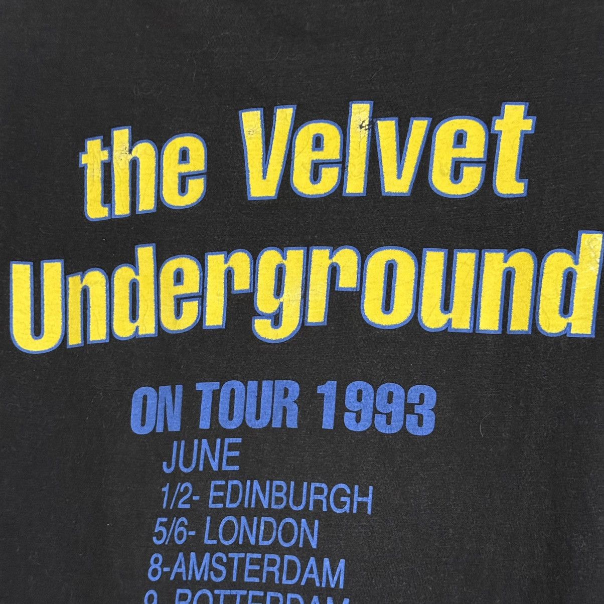 Vintage Vintage 1993 The Velvet Underground Tour T-Shirt Size US XL / EU 56 / 4 - 12 Thumbnail