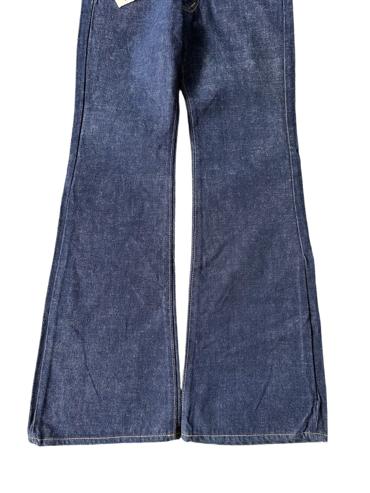 Vintage Blue Battle Japanese Denim Flare Bell Bottom Jeans