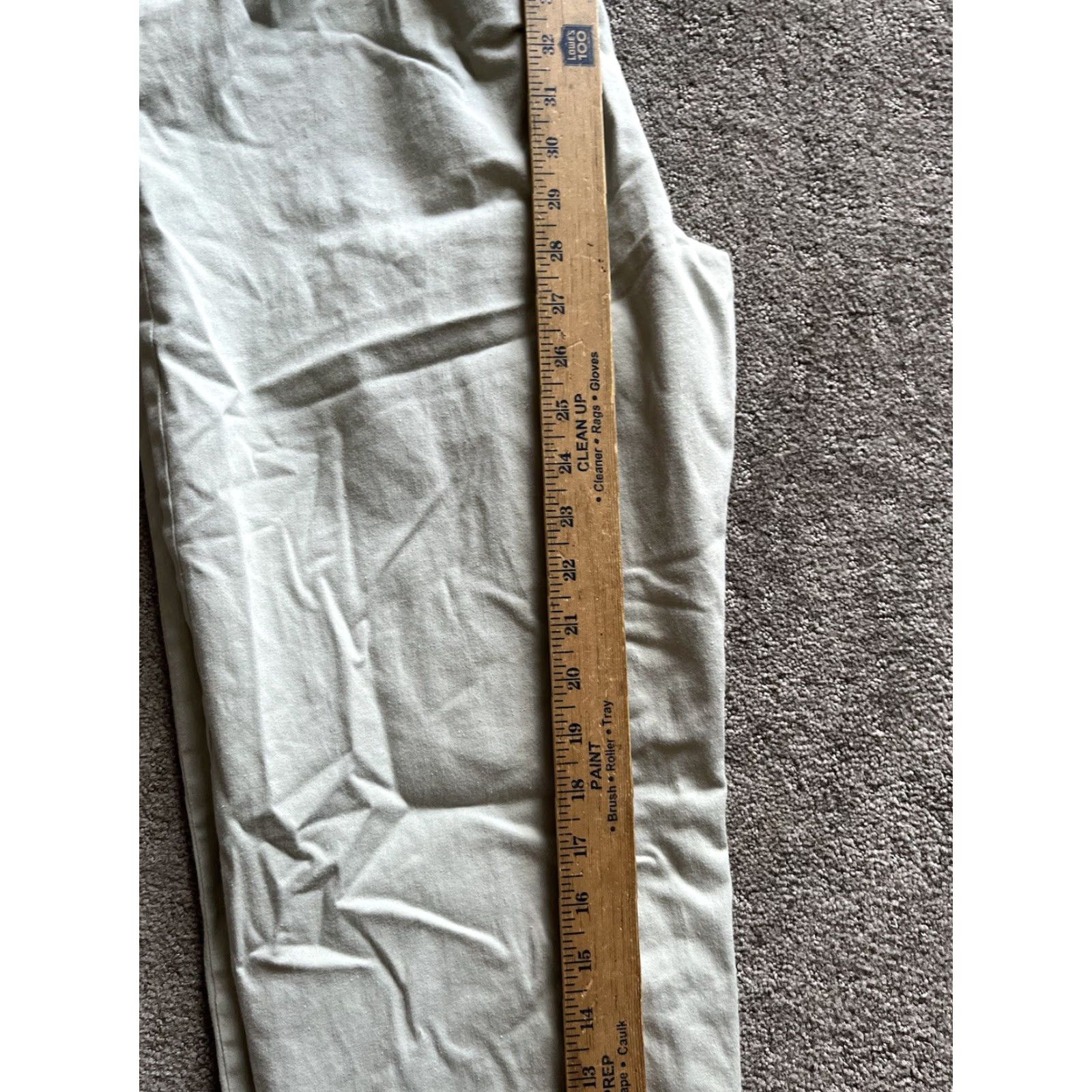 Lands' End VINTAGE Lands End Womens Pants Khakis 2 Pocket Beige 65% Polyester 35% Cotton 29 Inseam High Rise 12 Regular USA Mens Womens Girls Size 34" / US 12 / IT 48 - 7 Thumbnail