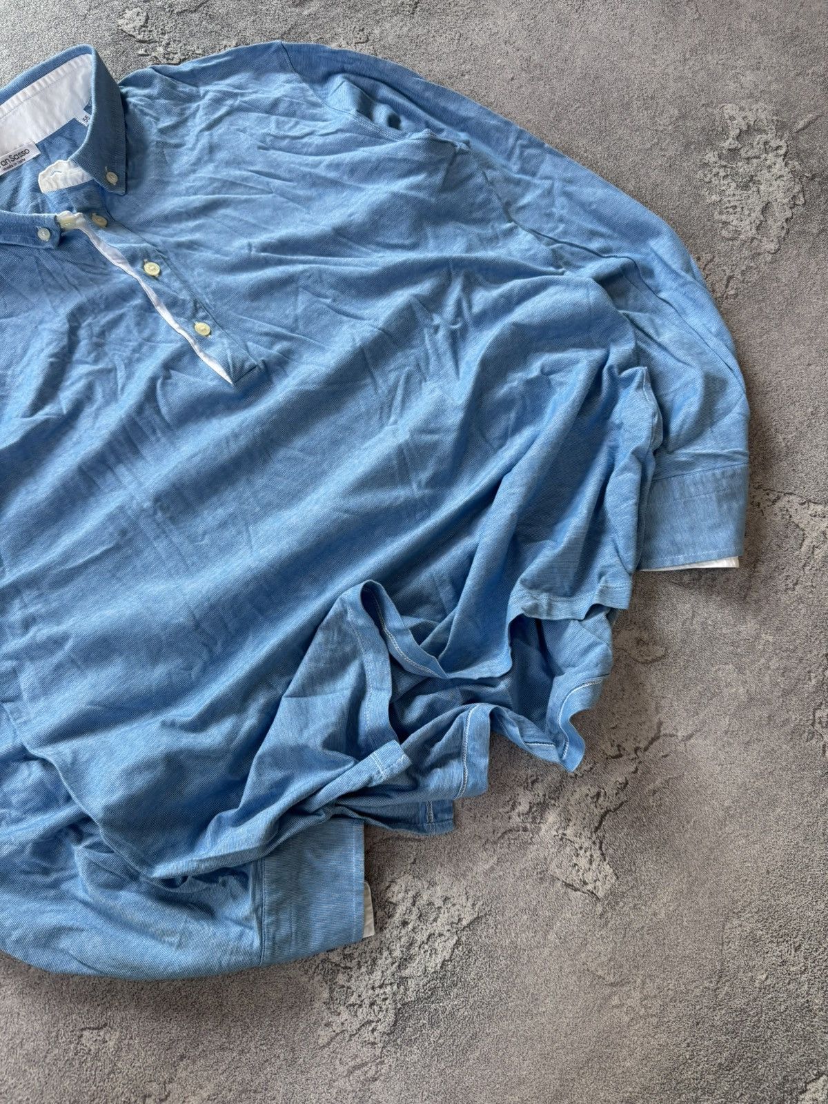 Designer × Gran Sasso Gran Sasso 56 shirt button up polo long sleeve jumper Size US XL / EU 56 / 4 - 3 Thumbnail