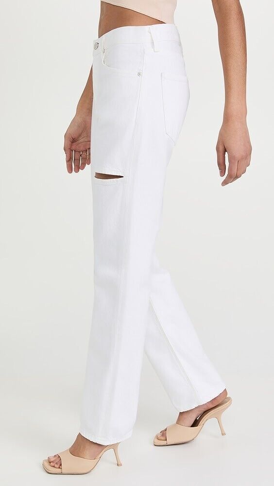 Agolde AGOLDE Lana Slice Straight-Leg Jeans Element White ( 25 ) Size 25" / US 0 / IT 36 - 3 Thumbnail
