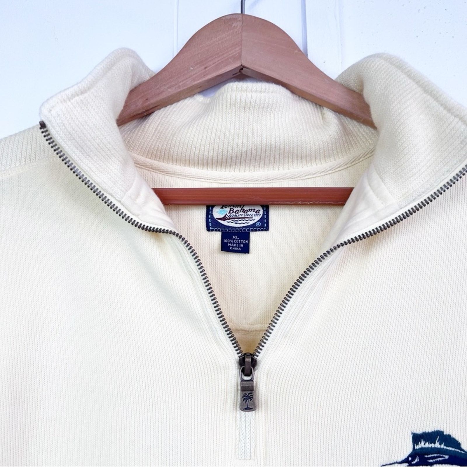 Tommy Bahama Tommy Bahama Yellow Logo Pullover Sweater Men’s Size XL Size US XL / EU 56 / 4 - 7 Thumbnail