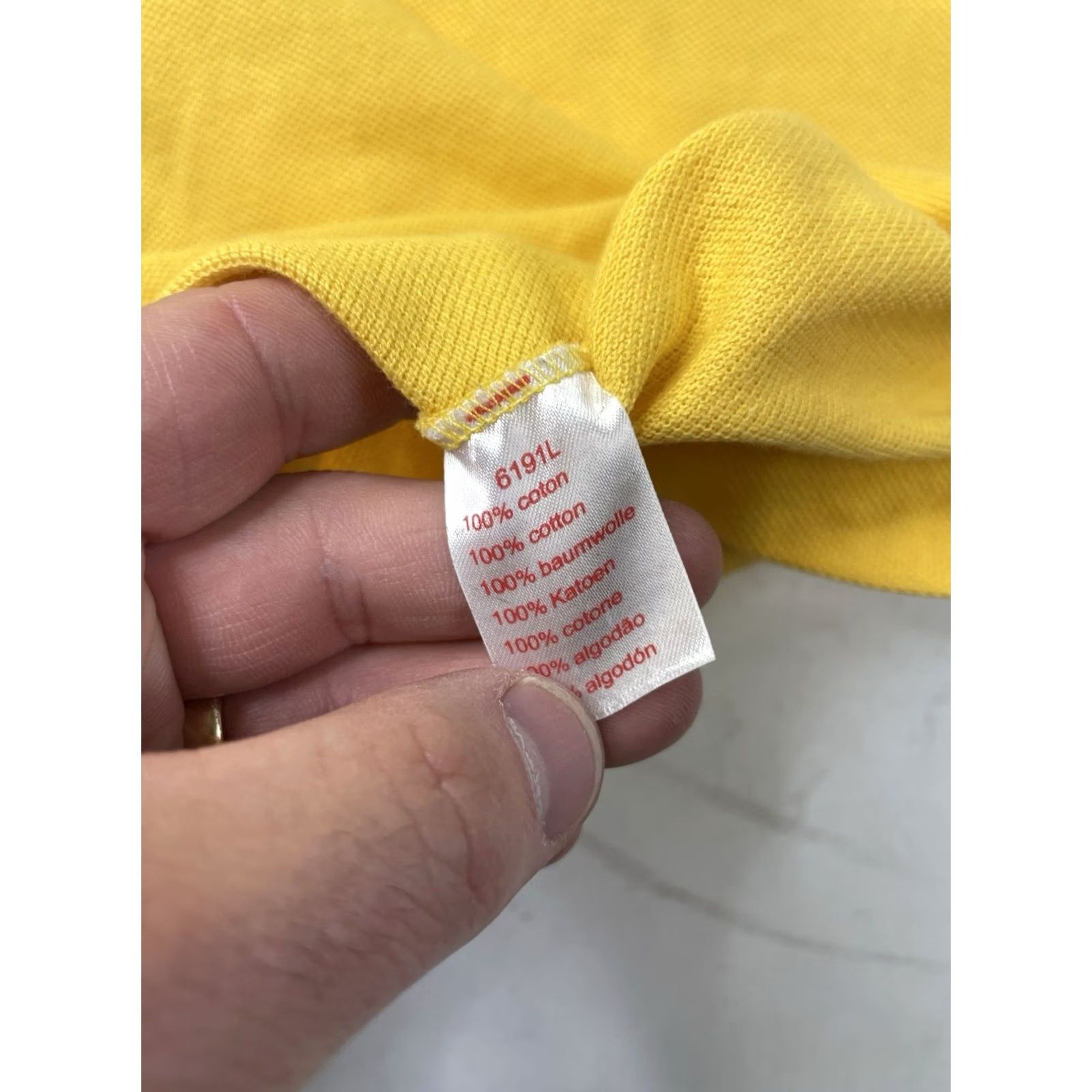 Lacoste Lacoste Live Polo Shirt Yellow Rugby Blue Alligator France Cotton XL Size US XL / EU 56 / 4 - 6 Thumbnail