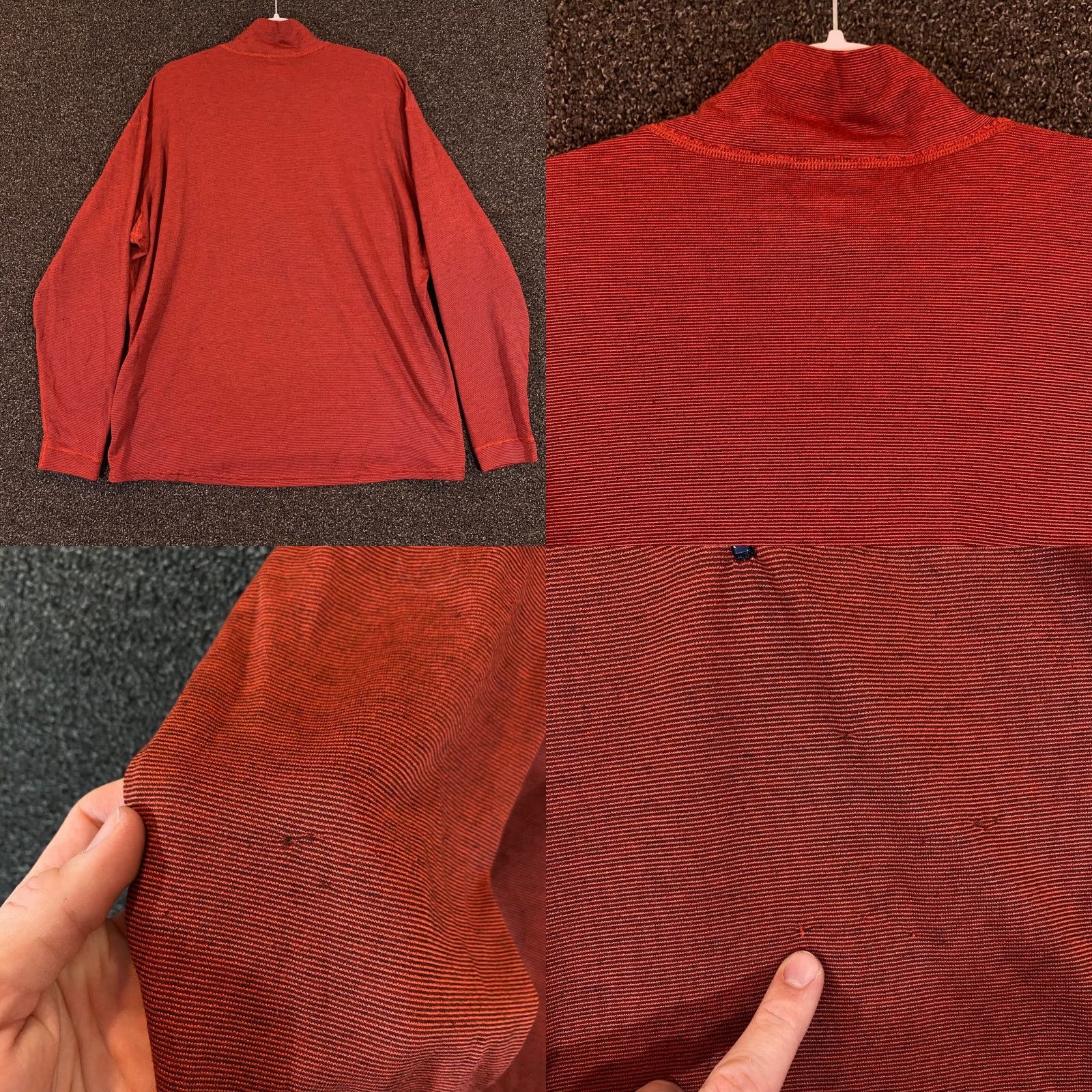 Patagonia PATAGONIA Jacket Mens XL Red 1/2 Zip Pullover Baselayer Lightweight Daily Casual Travel Workwear Size US XL / EU 56 / 4 - 8 Thumbnail