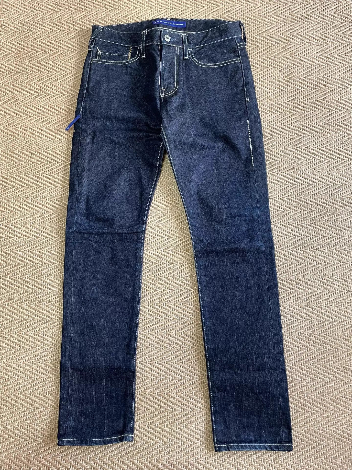 Vanquish VANQUISH x FRAGMENT Golden Lightning Raw Denim W30 Size US 30 / EU 46 - 2 Thumbnail