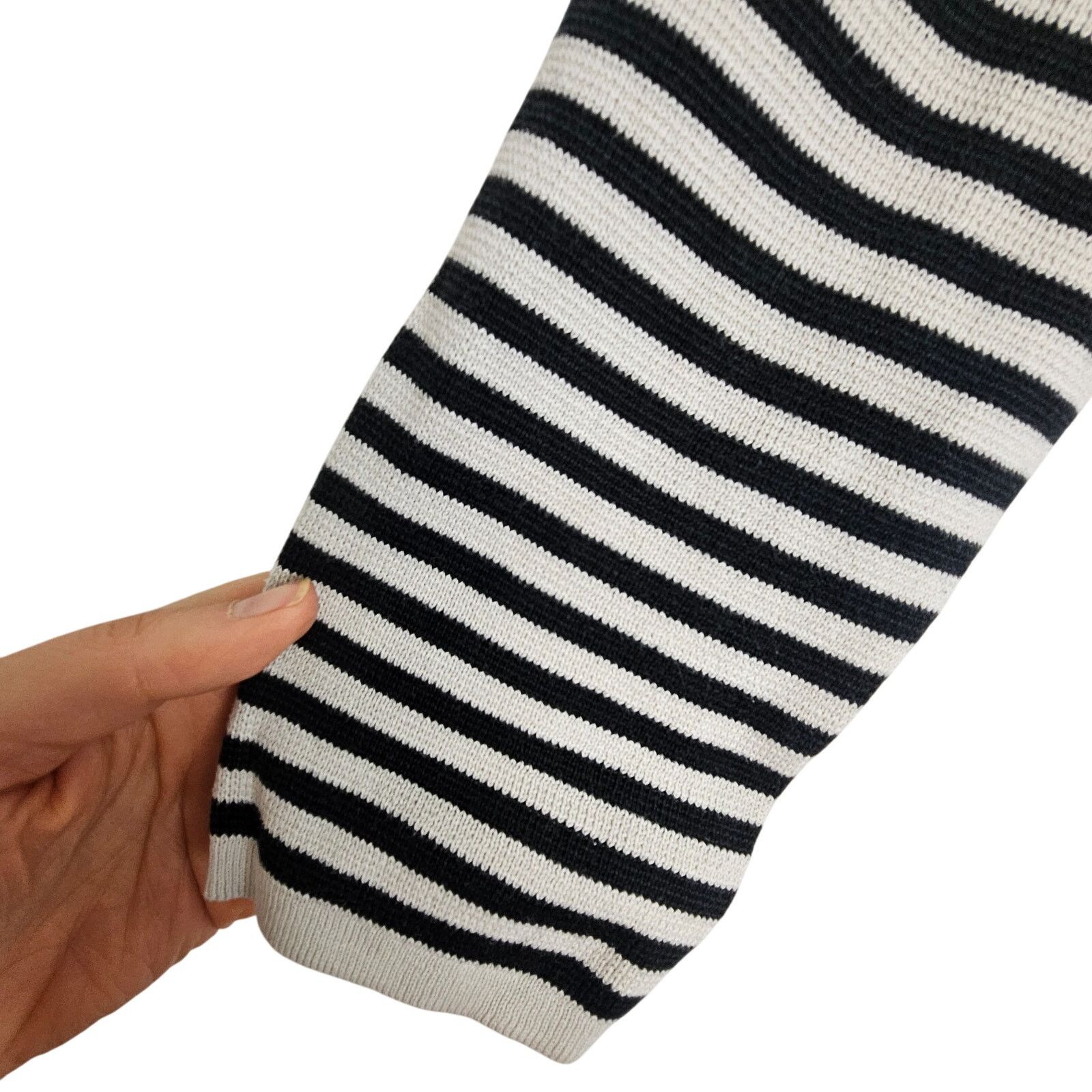 Eileen Fisher Eileen Fisher Womens Striped Sweater Sz S Classic Lagenlook Size S / US 4 / IT 40 - 4 Thumbnail