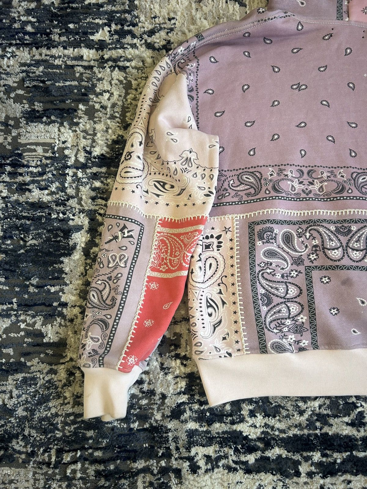 Amiri Amiri Oversized Bandana Patchwork Hoodie Size US S / EU 44-46 / 1 - 11 Thumbnail