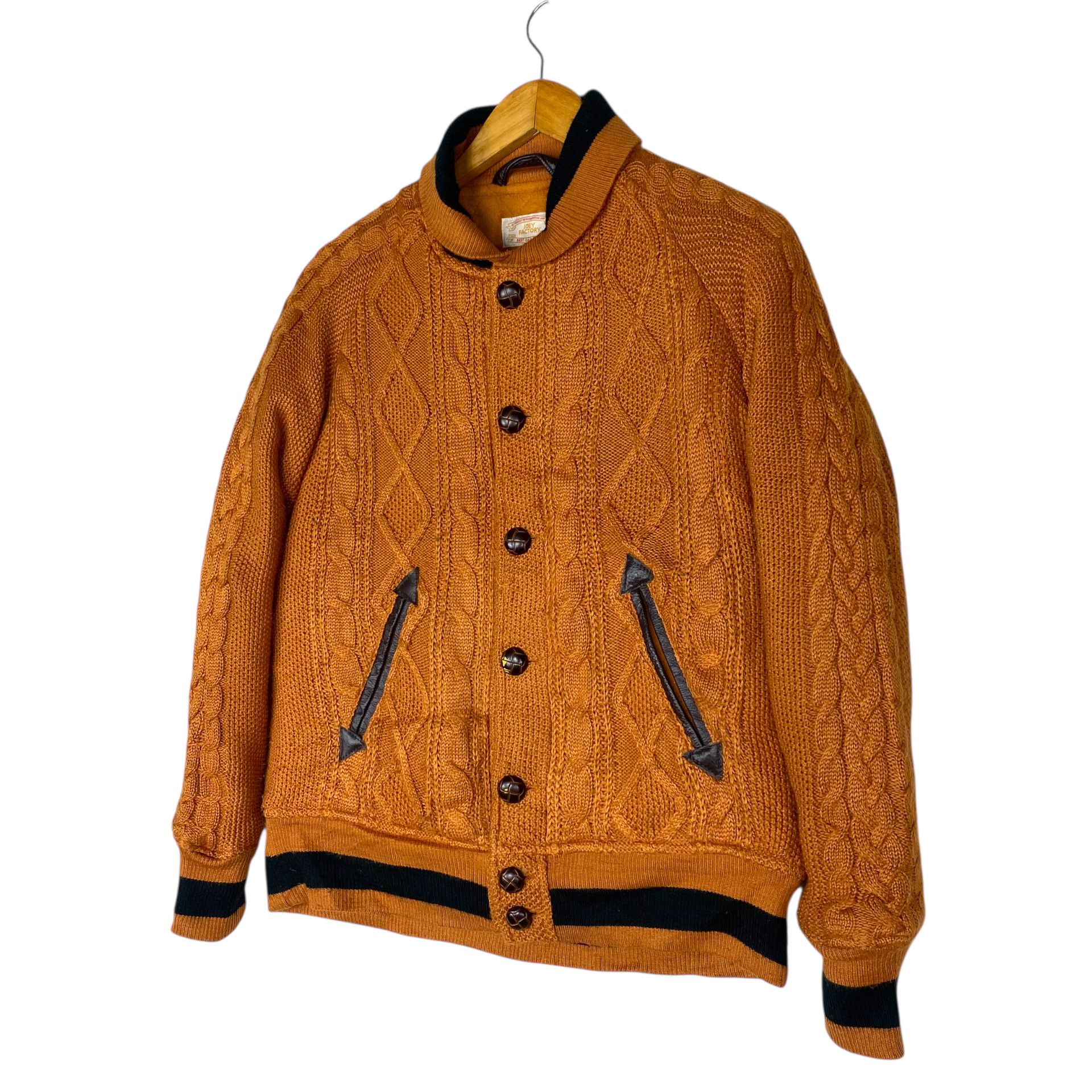 Japanese Brand 💥 Joey Factory Cableknit Button Cardigan Jacket Size US S / EU 44-46 / 1 - 2 Thumbnail