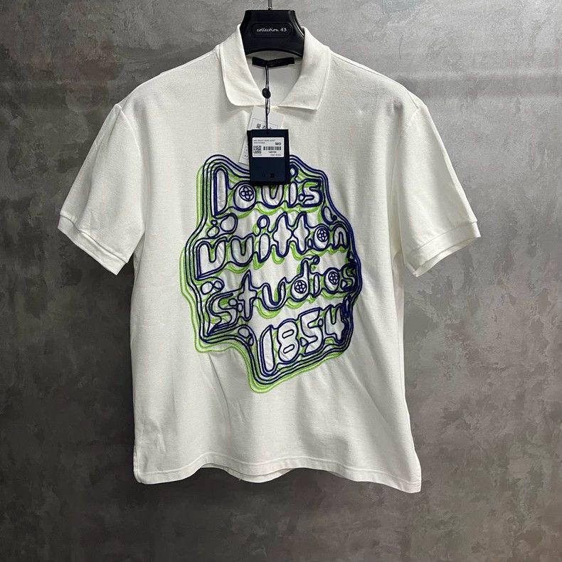 Louis Vuitton Louis Vuitton White Logo printed casual short-sleeved Polo Size US M / EU 48-50 / 2 - 1 Thumbnail