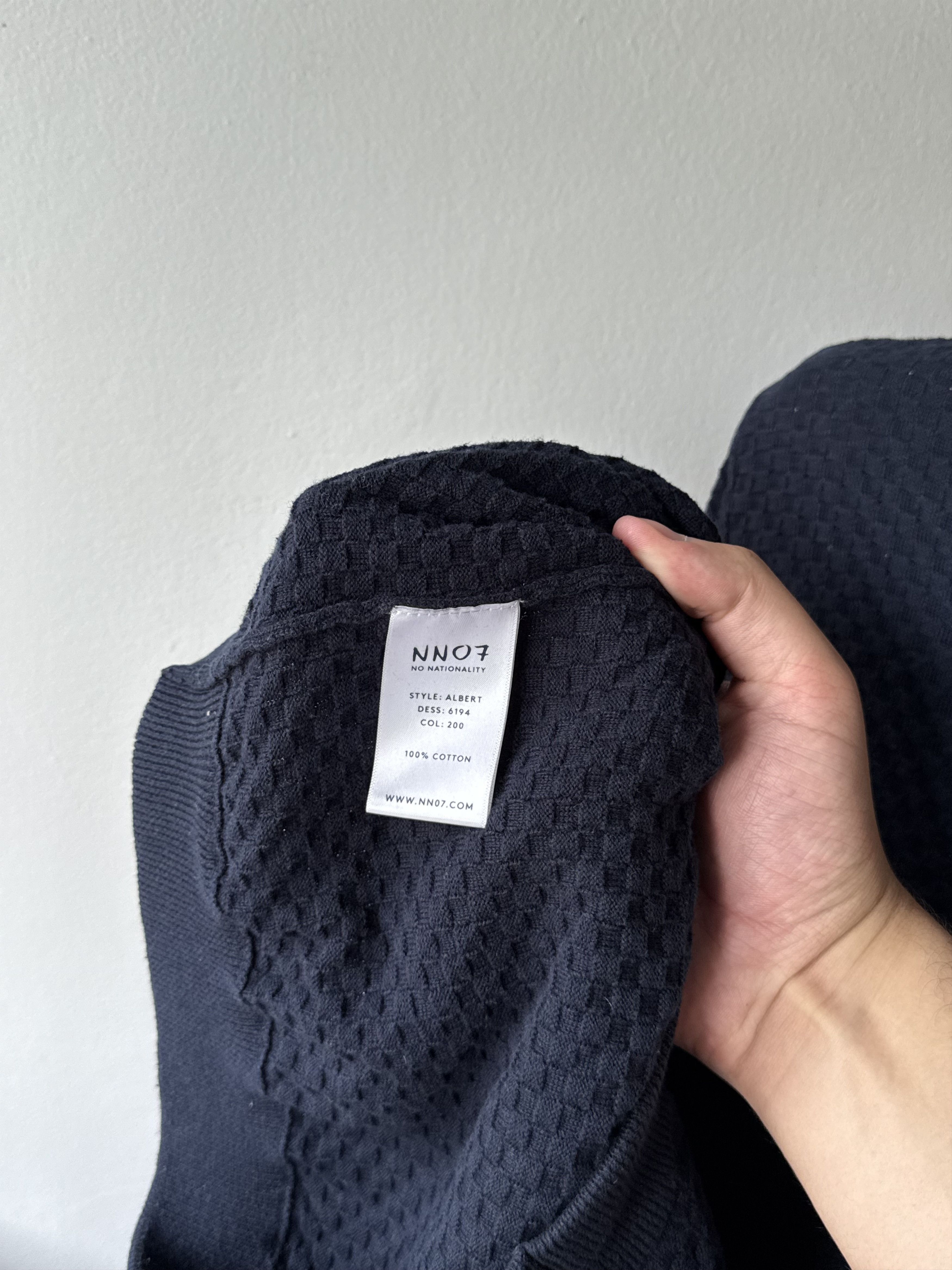 NN07 NN07 No Nationality Albert Navy Blue Knitted Jumper Sweater Size US XL / EU 56 / 4 - 11 Thumbnail
