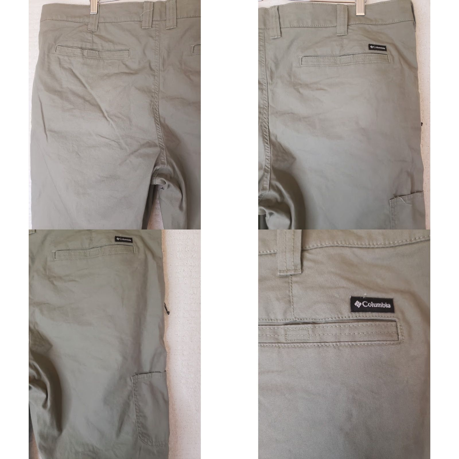 Vintage Columbia Pants Men 42x30 Canvas Khaki Green Zipper Side Pocket 5-Pocket Chino Casual Workwear Regular Straight Shirt? Size US 42 / EU 58 - 8 Thumbnail