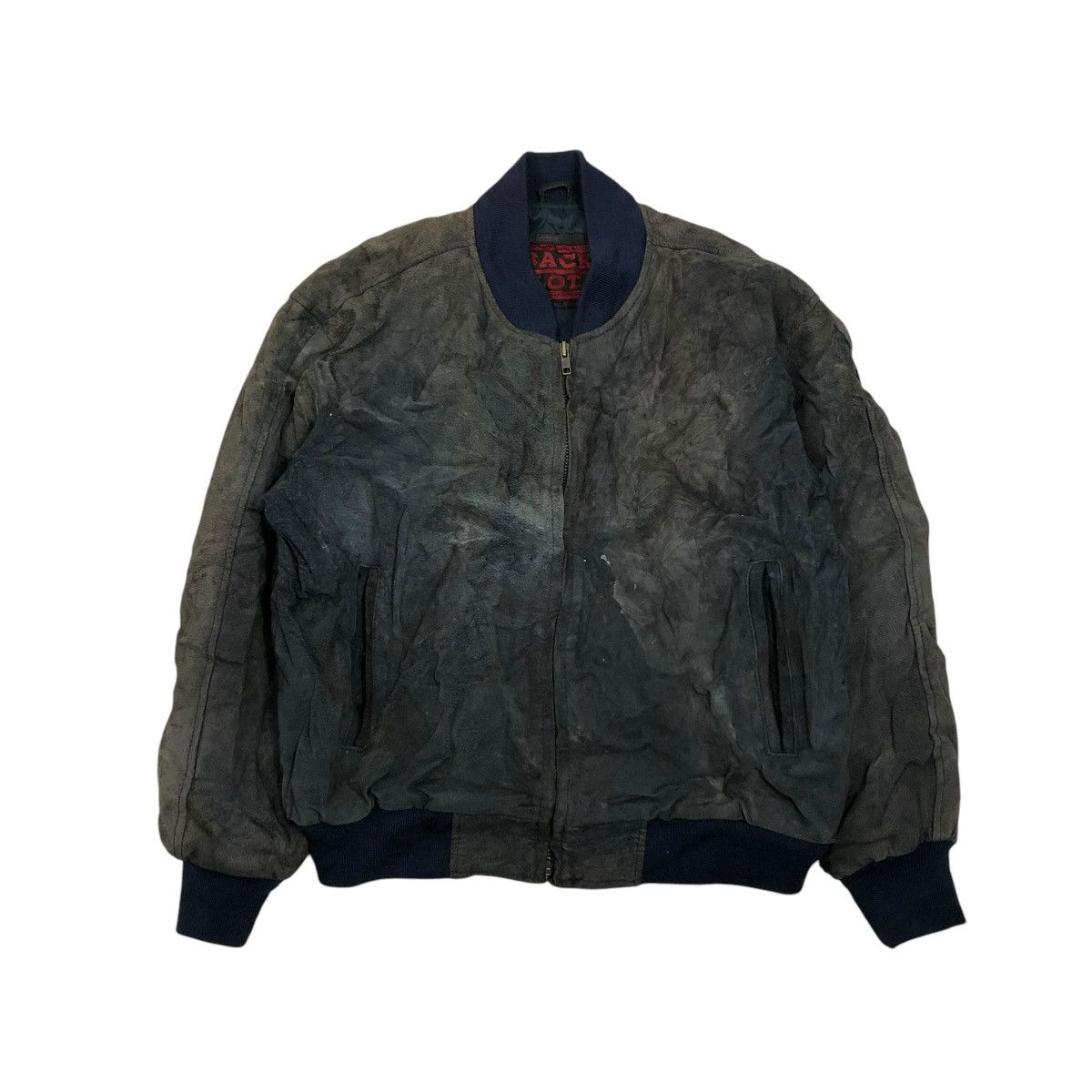 Japanese Brand 🔥VINTAGE LEATHER JACKET BOMBER BACK LOT ISSEY MIYAKE Size US L / EU 52-54 / 3 - 1 Thumbnail