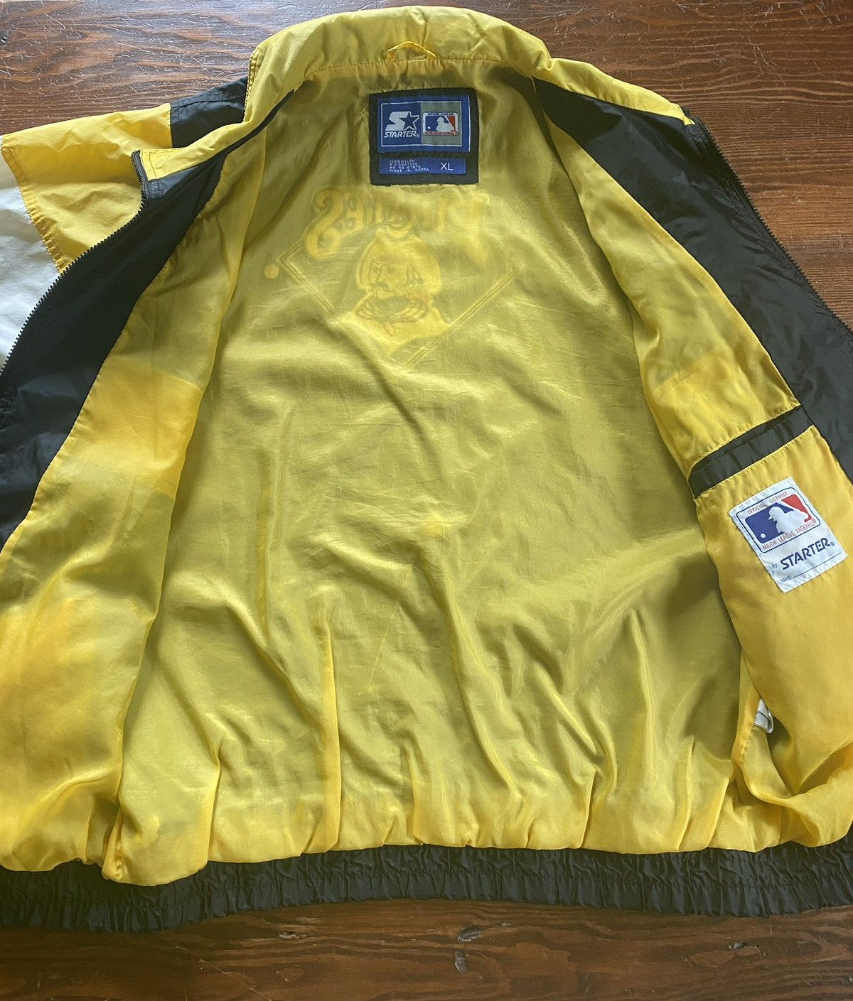 Starter Vintage 90’s Pittsburgh Pirates Starter Zip Light Jacket Size US XL / EU 56 / 4 - 11 Thumbnail