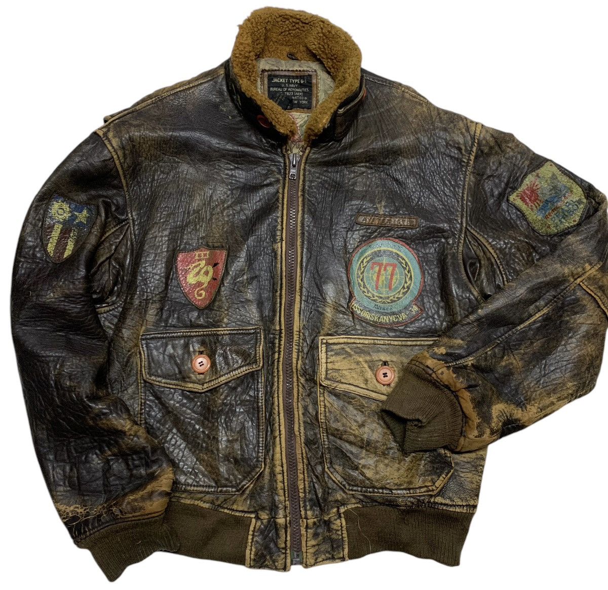Avirex AVIREX G-1 LEATHER BOMBER FLIGHT JACKET Size US L / EU 52-54 / 3 - 1 Thumbnail