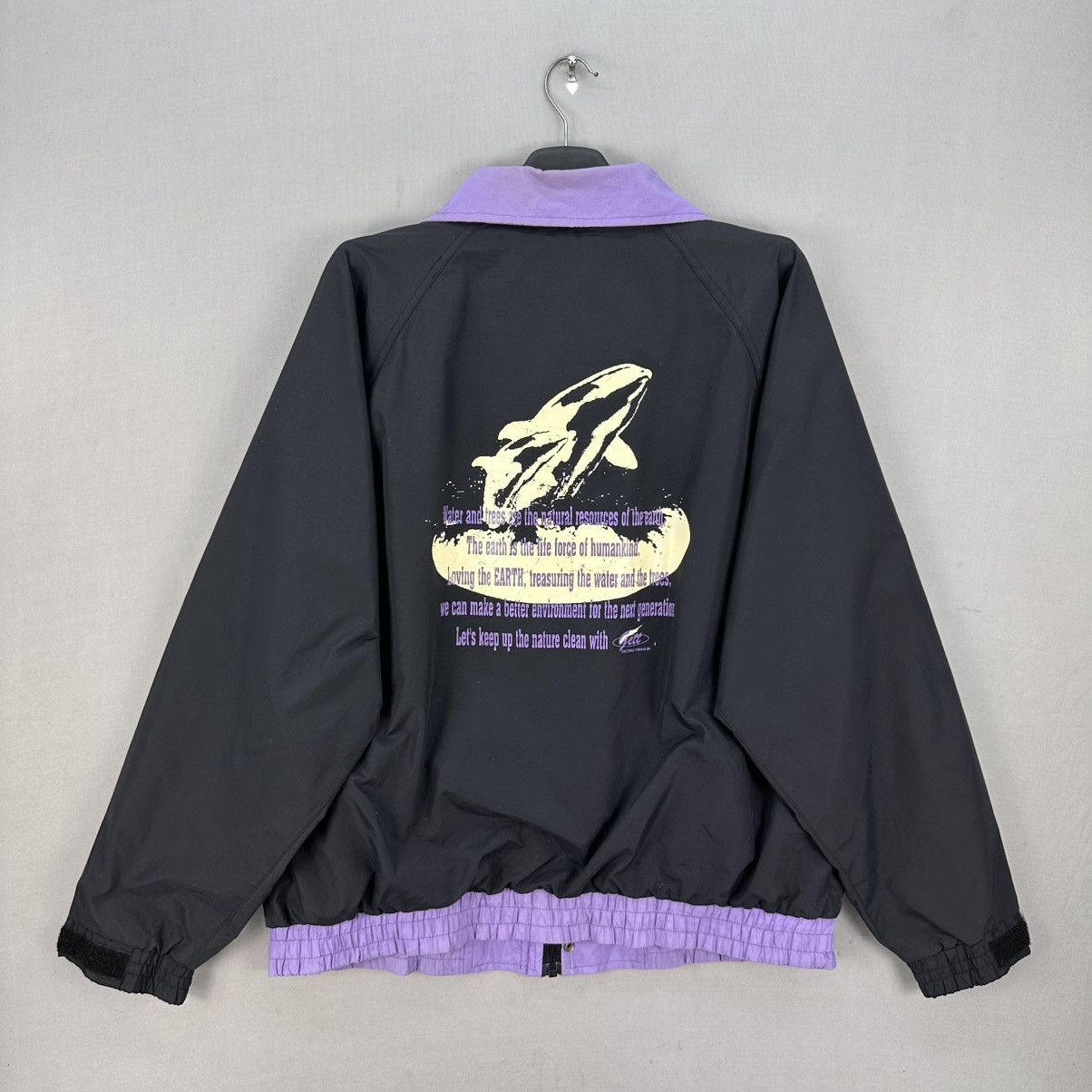 Japanese Brand Vintage 90's Exciting Fishing Gett Nylon Zipper Jacket Size US L / EU 52-54 / 3 - 4 Thumbnail