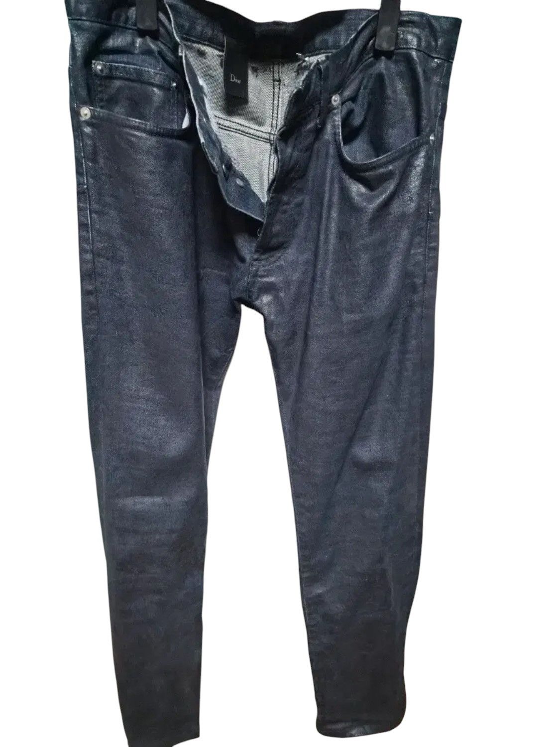Dior Dior Homme Hedi Slimane Coated Jeans Size US 32 / EU 48 - 2 Thumbnail