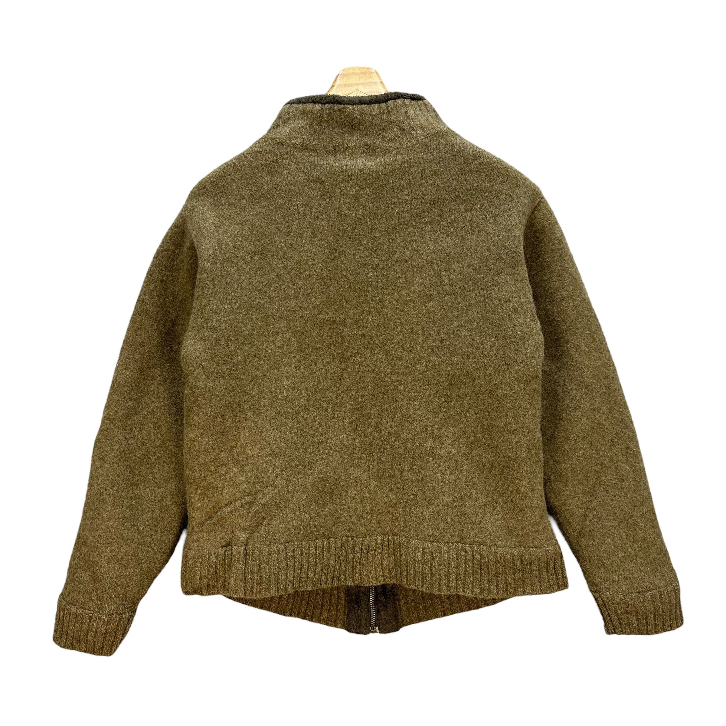 L.L. Bean L.L. Bean Sherpa Turtle Neck Lambs Wool Jacket #A21-0498 Size L / US 10 / IT 46 - 10 Thumbnail