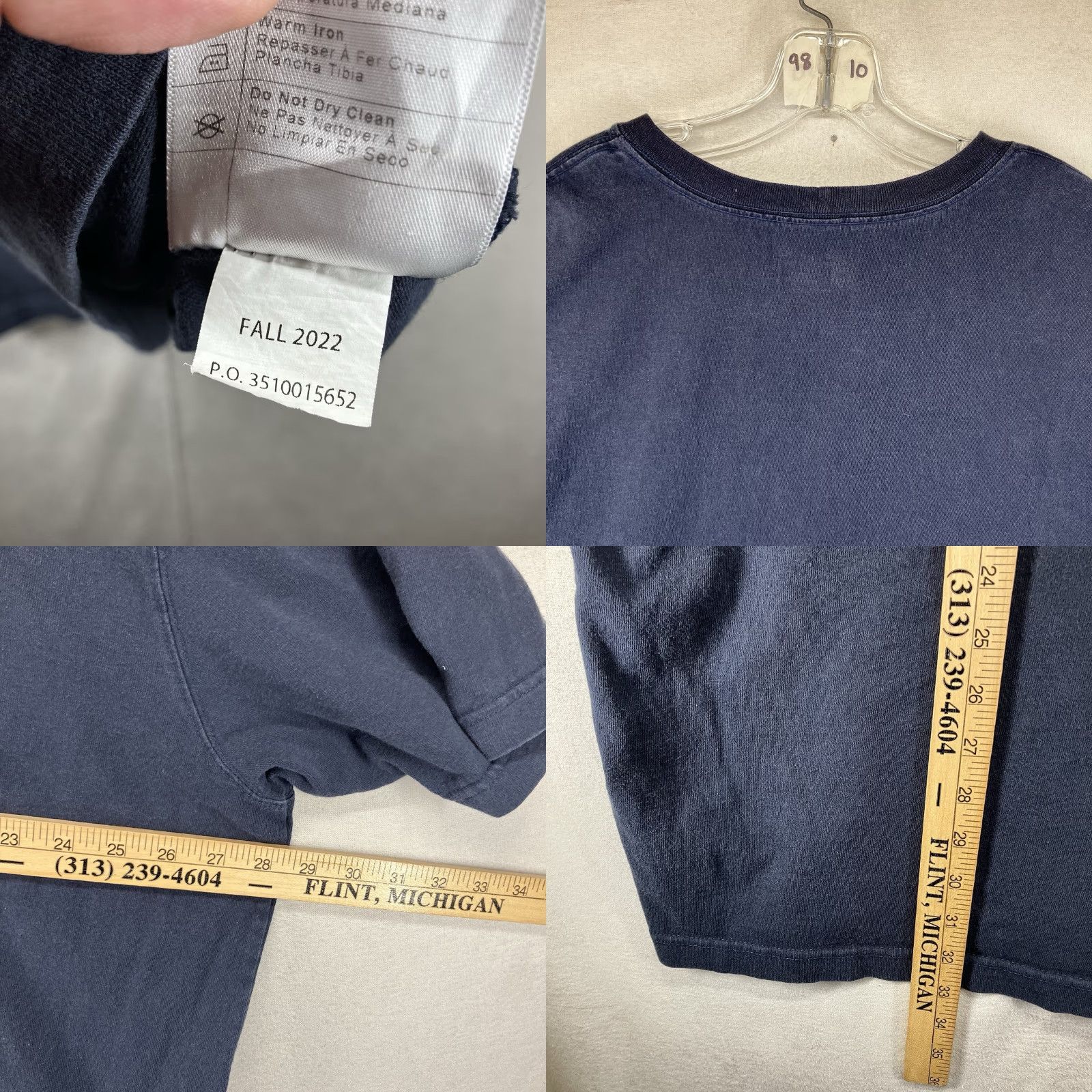 Carhartt Carhartt Men Navy 2XL T-Shirt Short Sleeve All Cotton Loose Fit Crew Neck Logo Pockets Heavyweight Size US XXL / EU 58 / 5 - 8 Thumbnail