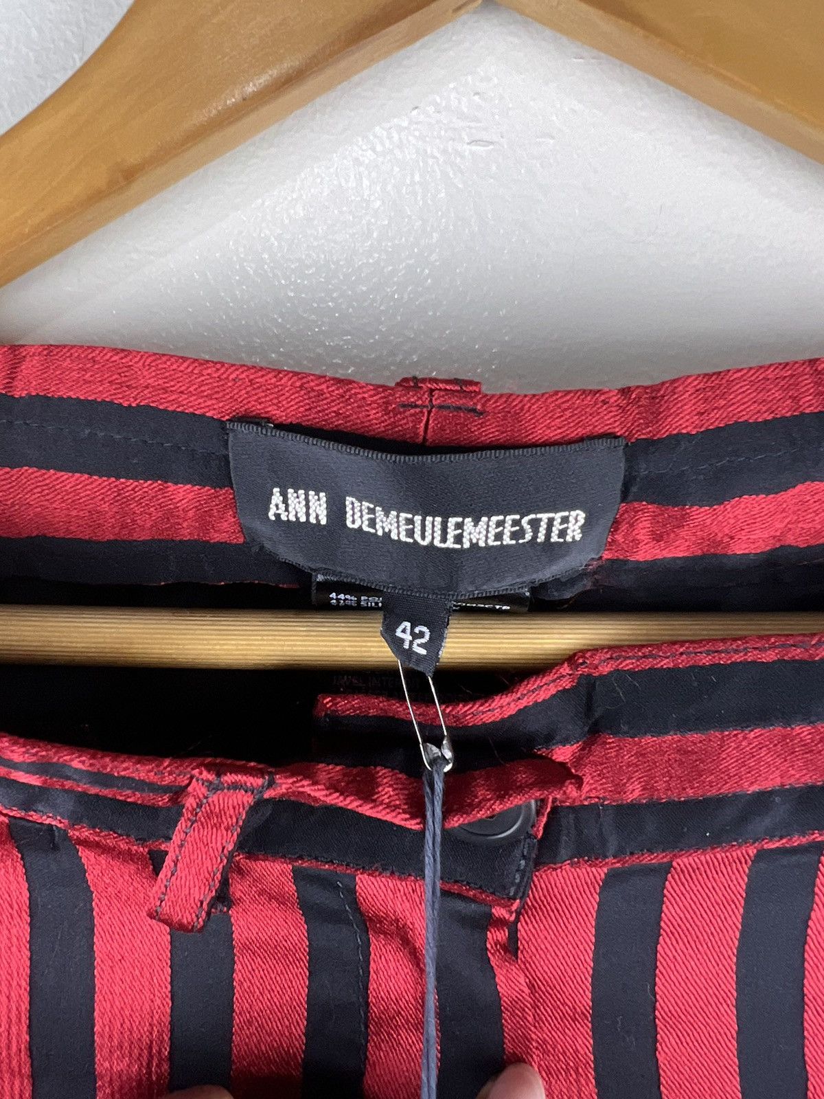 Ann Demeulemeester ANN DEMEULEMEESTER WAINWRIGHT STRIPES TROUSER Size US 36 / EU 52 - 8 Thumbnail