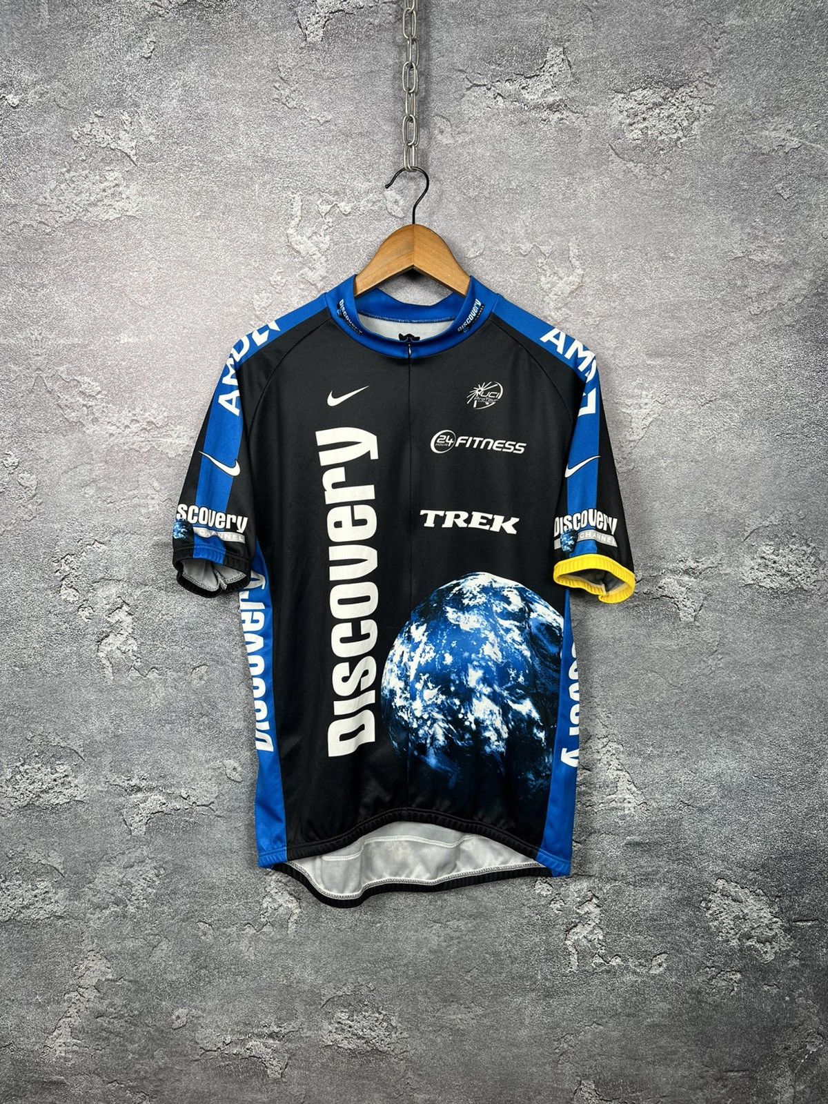 Nike Vintage Nike Discovery AMD Trek Cycling Jersey T-shirt Size US XXL / EU 58 / 5 - 1 Thumbnail