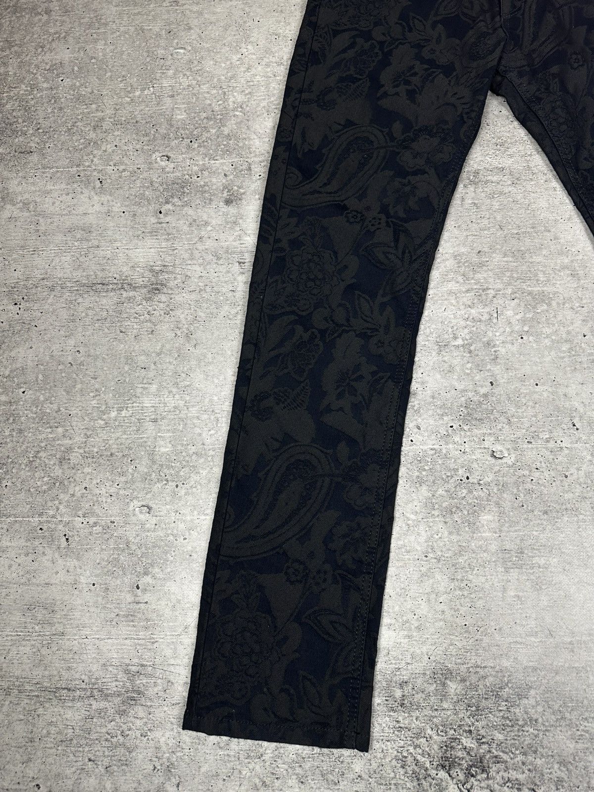 Etro Etro Jacquard Jeans Slim Fit Blue Men’s Size 34 Size US 34 / EU 50 - 3 Thumbnail