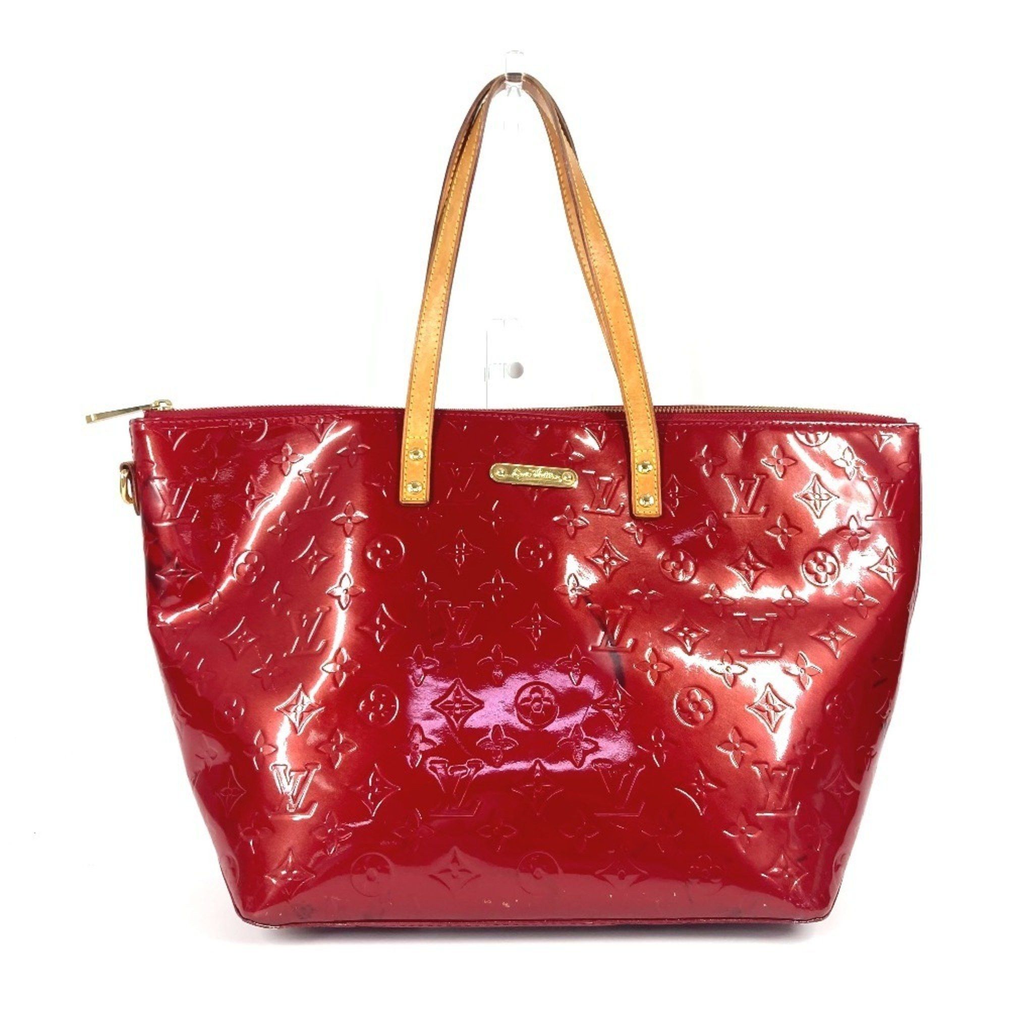 Louis Vuitton M93587 Monogram Vernis Bellevue Gm Crossbody Bag Tote Shoulder Canvas Women's Red