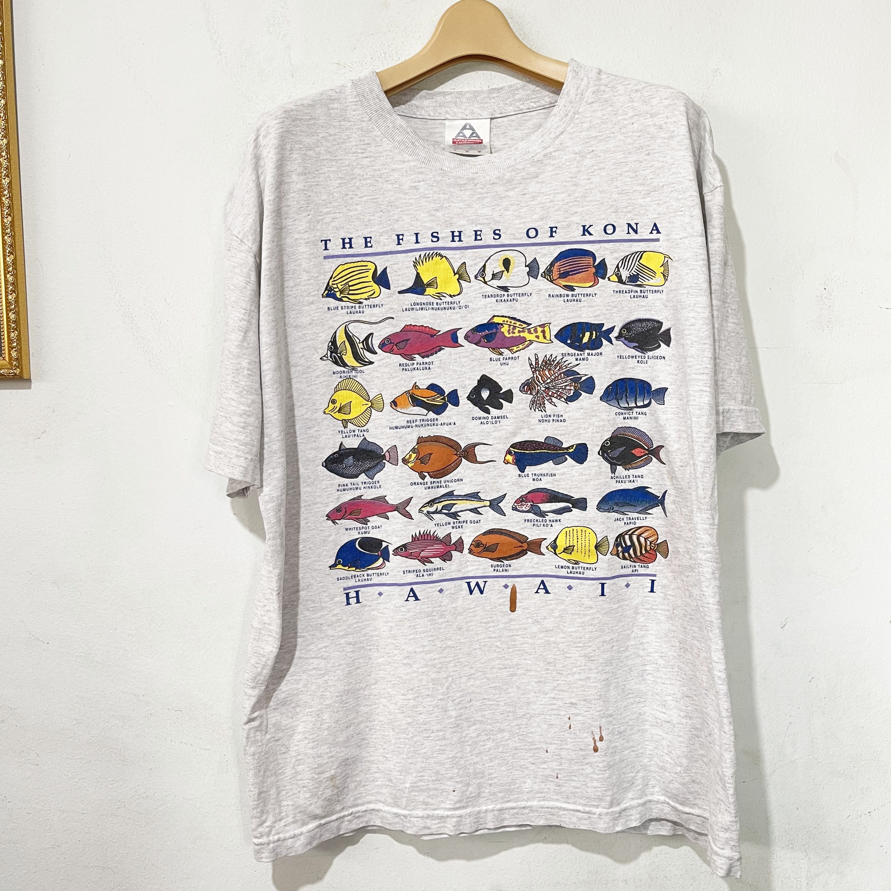 Vintage Vintage 90s Fishes of Kona Hawaii T-Shirt Size US L / EU 52-54 / 3 - 1 Thumbnail