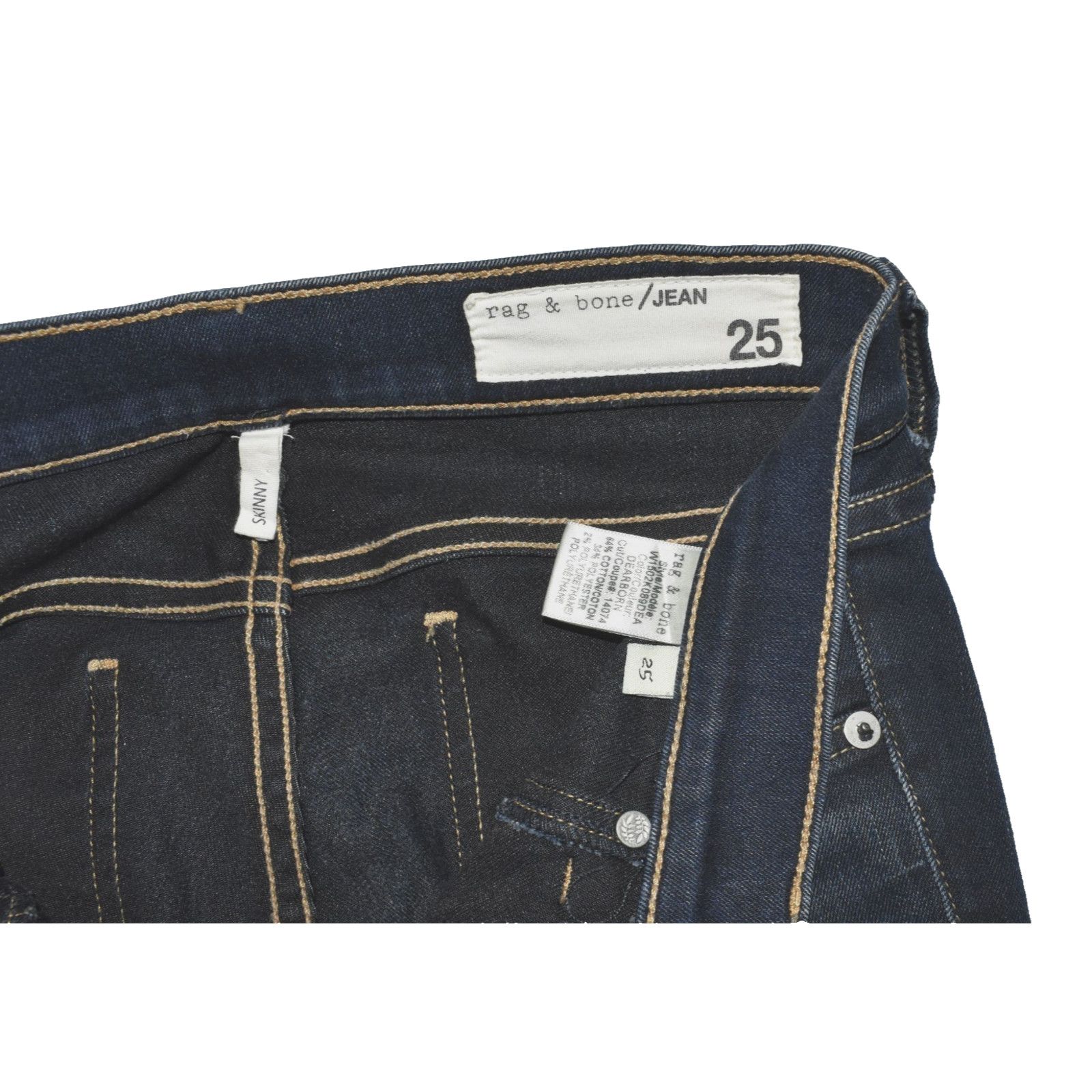 Rag & Bone RAG & BONE Dearborn Slim Skinny Jeans W1502K089DEA Size 25 Size 25" / US 0 / IT 36 - 4 Thumbnail