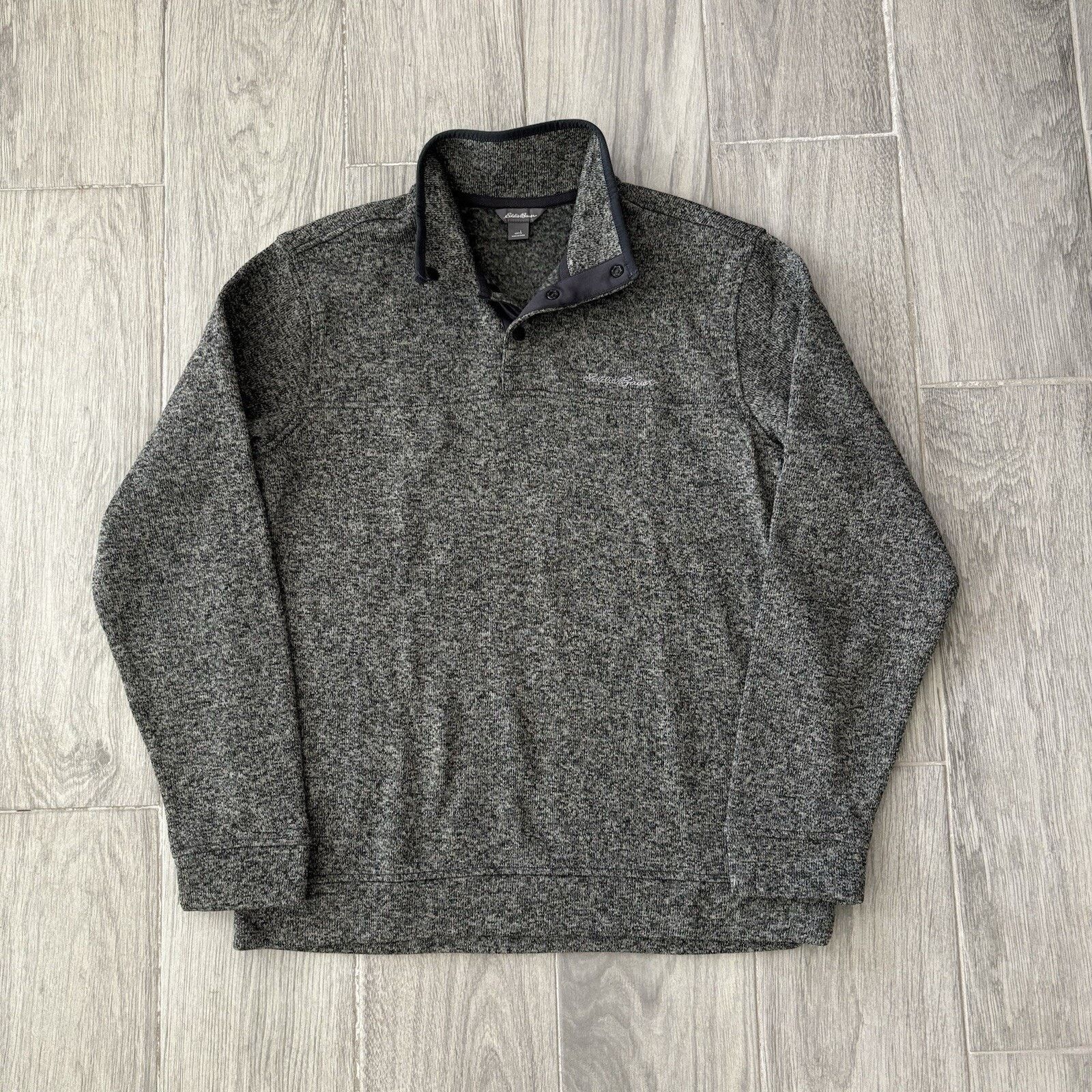 Eddie Bauer Eddie Bauer Radiator Fleece Snap Pullover Men’s Large Black Size US L / EU 52-54 / 3 - 1 Thumbnail