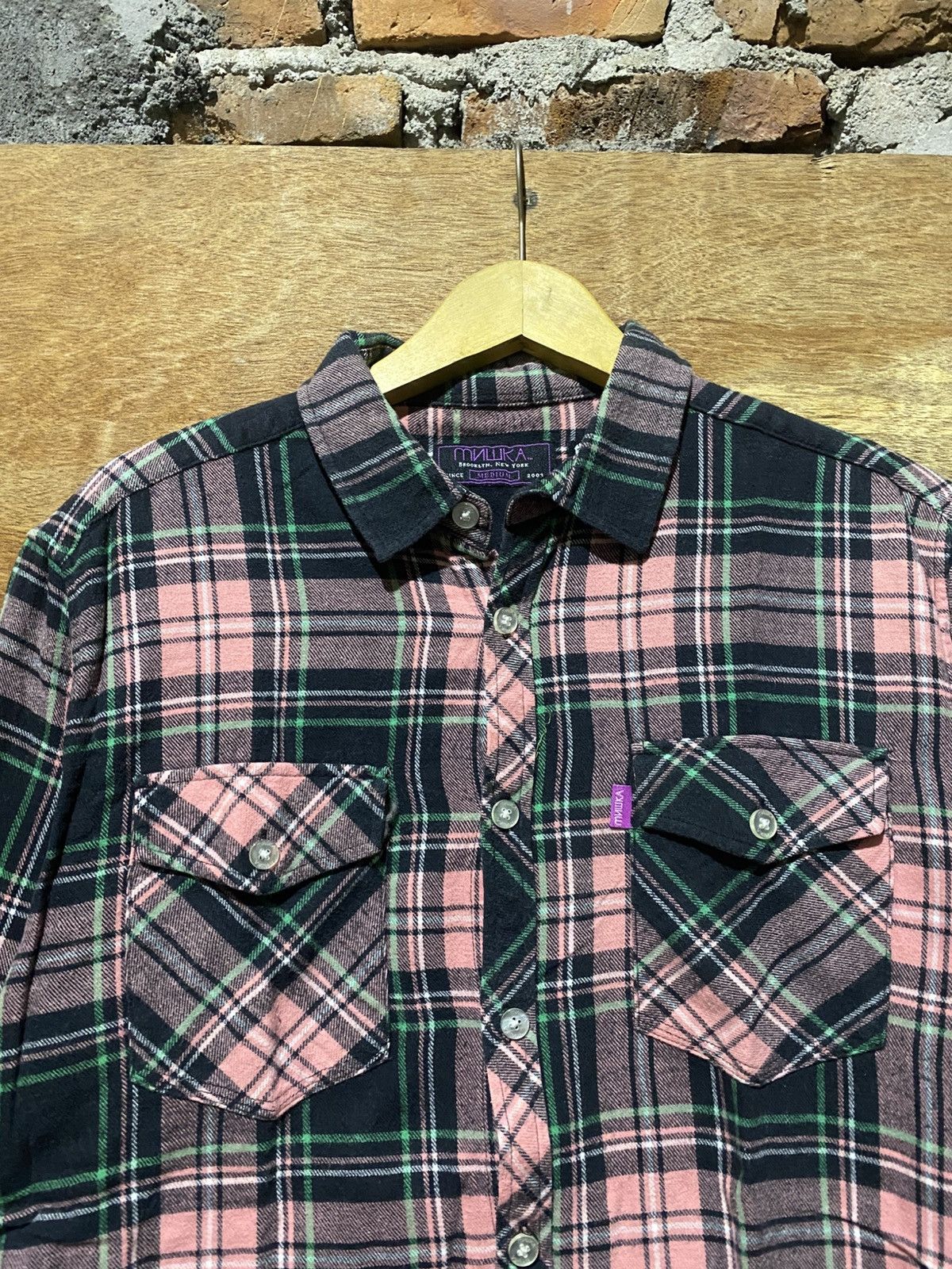 Mishka 💸BINDING OFFER💸 MISHKA PLAID FLANNELSHIRT Size US L / EU 52-54 / 3 - 3 Thumbnail
