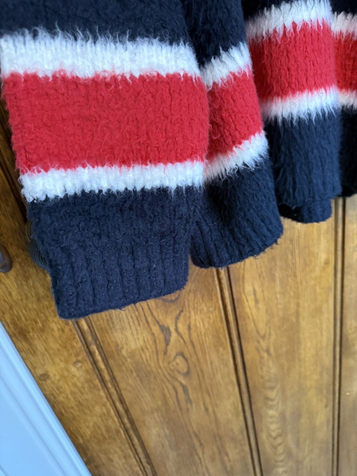 Celine $1.35k 🤑 FW24 Celine striped sweater Hedi Slimane sample Size US L / EU 52-54 / 3 - 14 Thumbnail