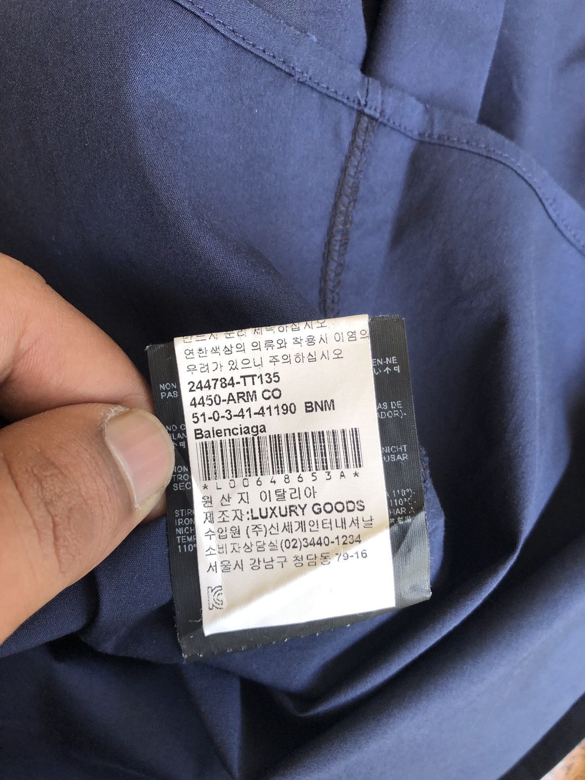 Balenciaga Balenciaga Work Shirt Oversize Shirt Size US L / EU 52-54 / 3 - 15 Thumbnail
