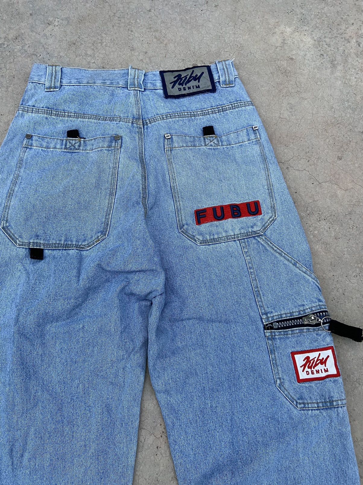 Fubu 🔥 Vintage y2k FUBU jeans baggy pants street fashion jnco Size US 30 / EU 46 - 2 Thumbnail