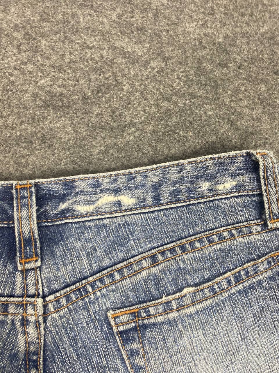 Japanese Brand sweet camel low bootcut denim nice design Size 31" - 6 Thumbnail