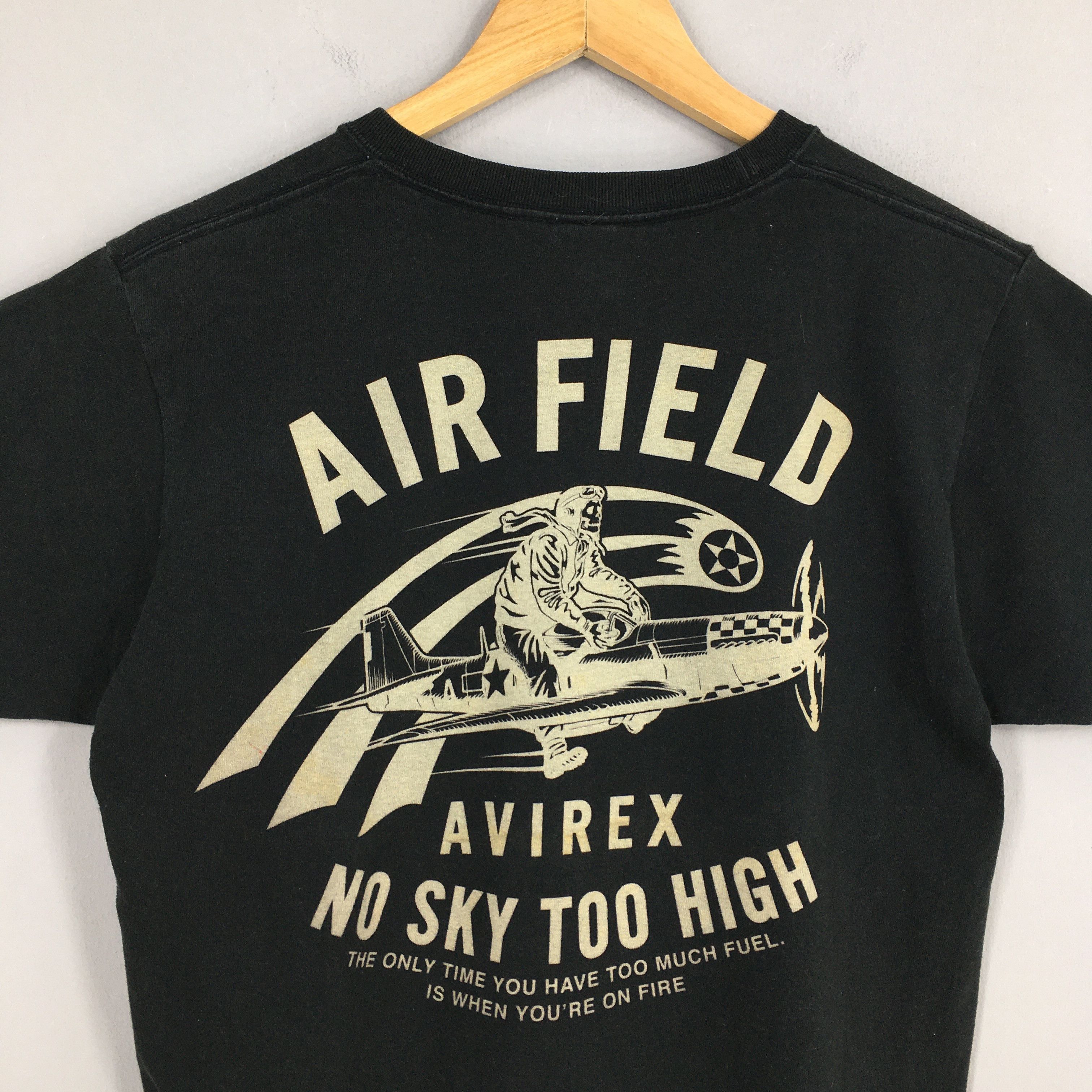 Avirex Vintage Avirex Air Field Usaf Air Force Black T shirt Medium Size US M / EU 48-50 / 2 - 7 Thumbnail