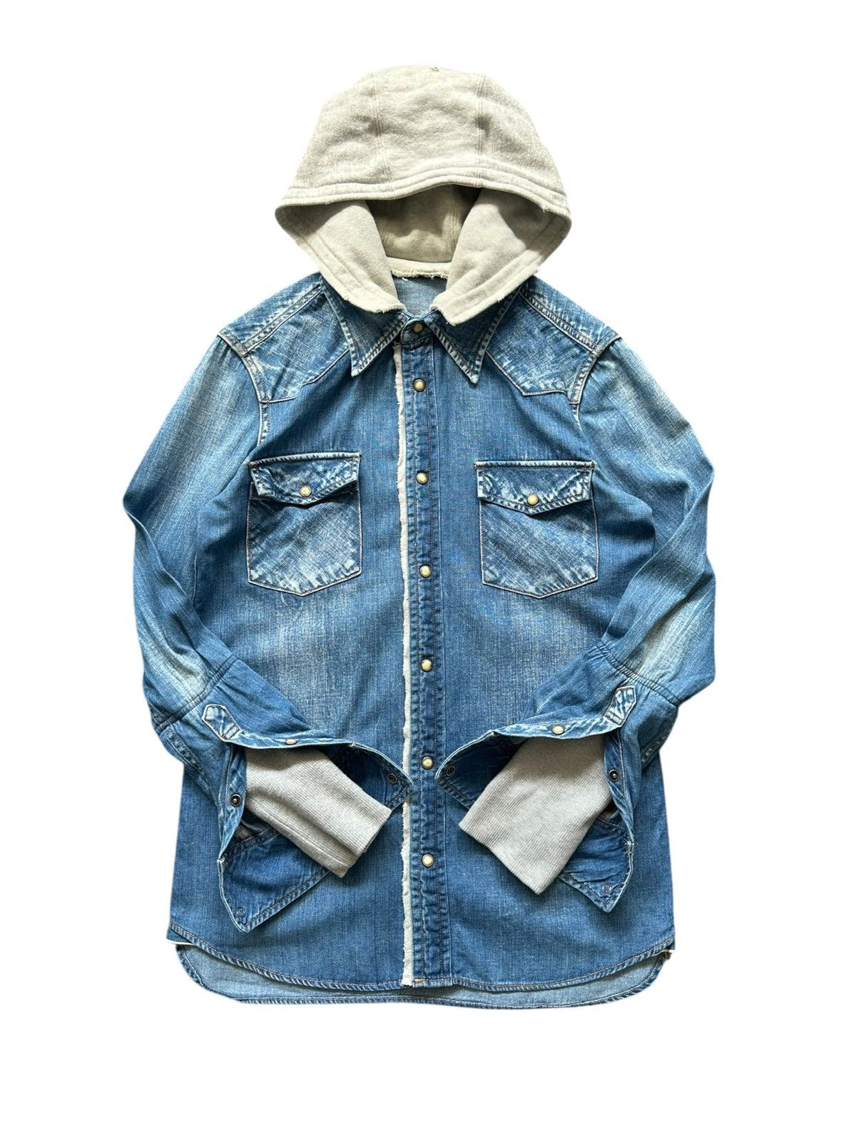 Le Grande Bleu (L.G.B.) 09/10AW - Charmcult '' Last Collection'' denim shirt Size US M / EU 48-50 / 2 - 4 Thumbnail